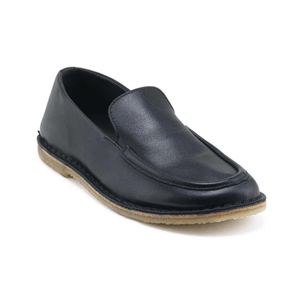 Nature Footwear Sandra Loafer Leather Slip on 002 Black