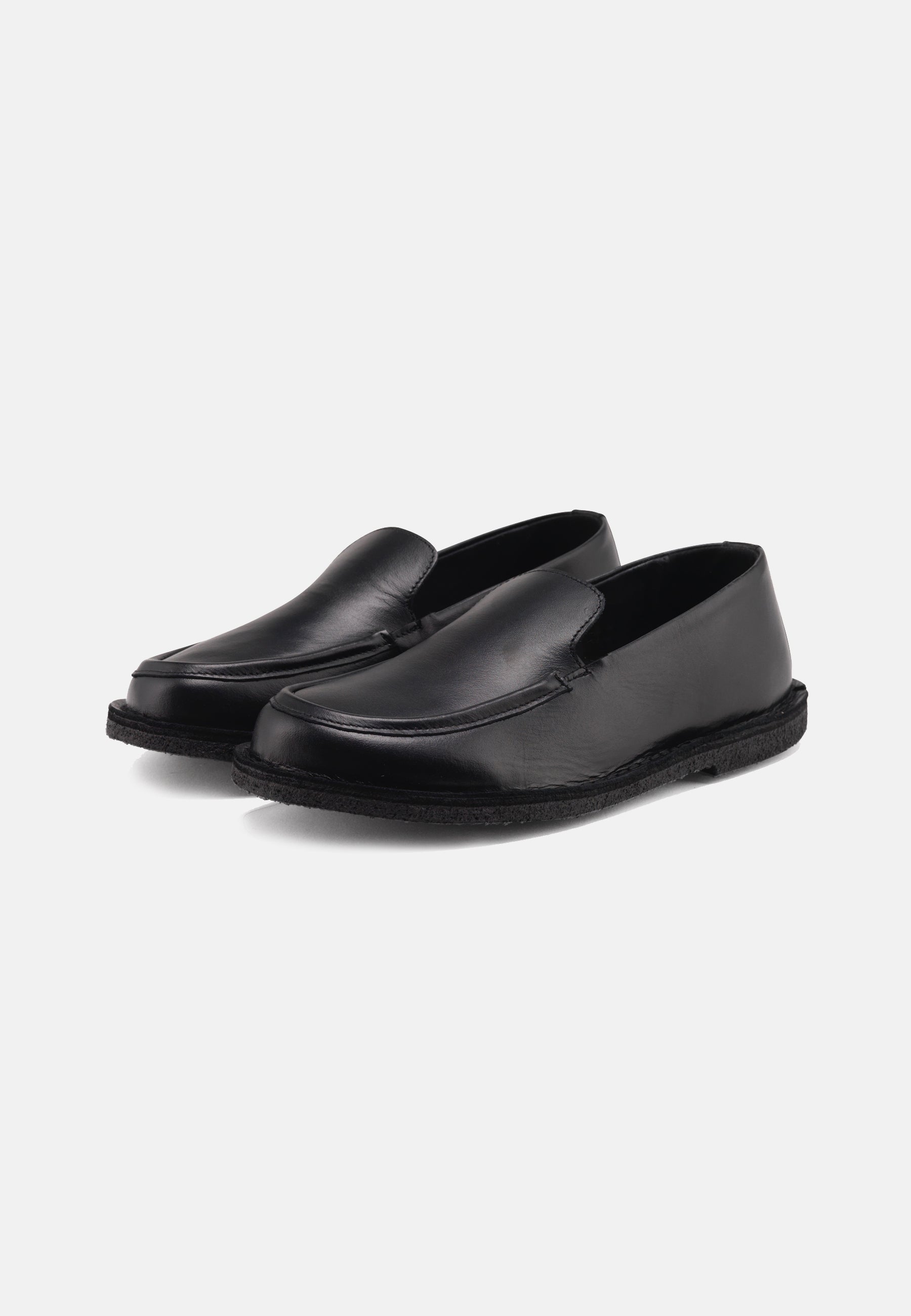 Nature Footwear Sandra Loafer Leather Slip on 002 Black