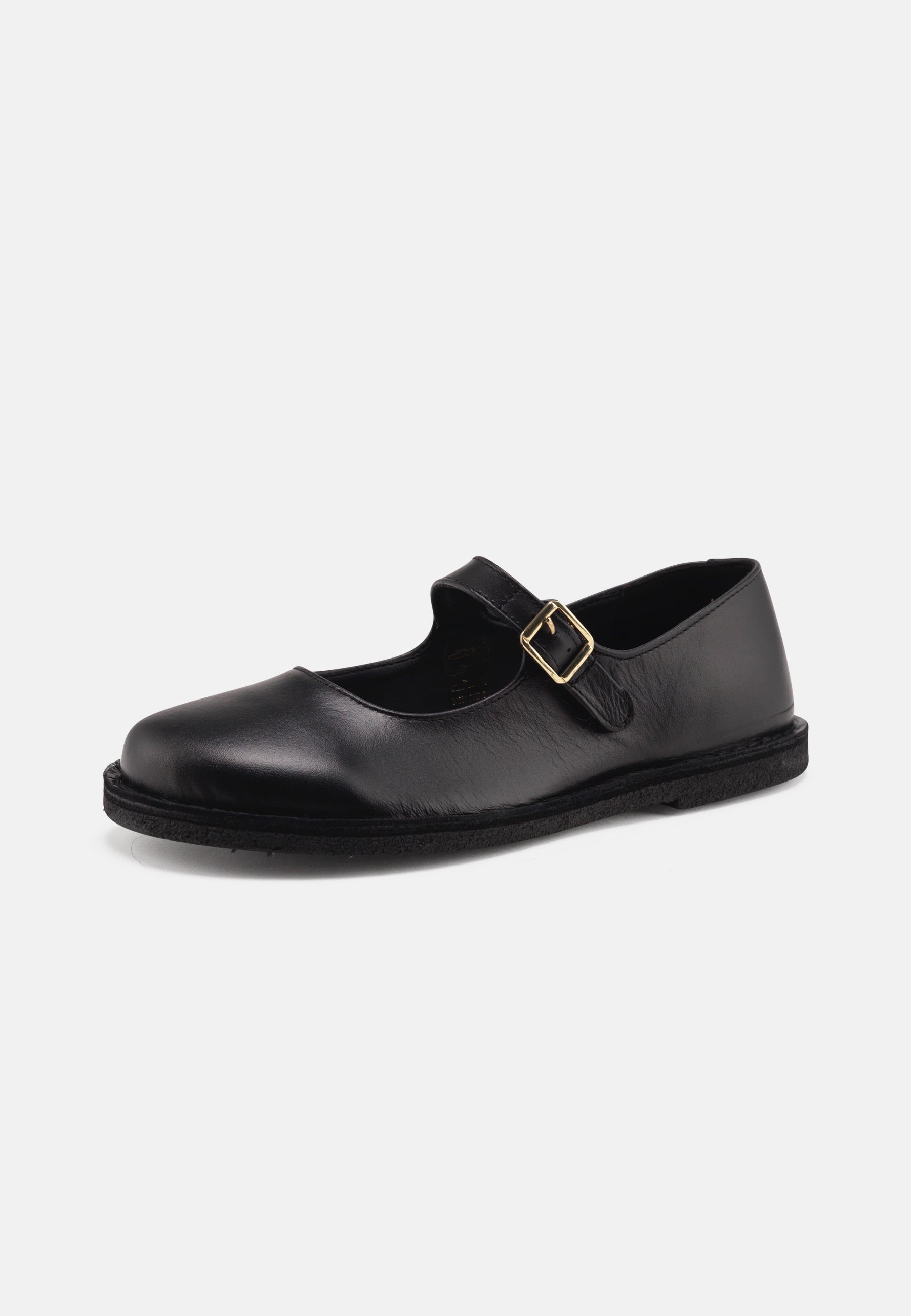 Nature Footwear Sigrid Ballerina Leather Shoe 002 Black