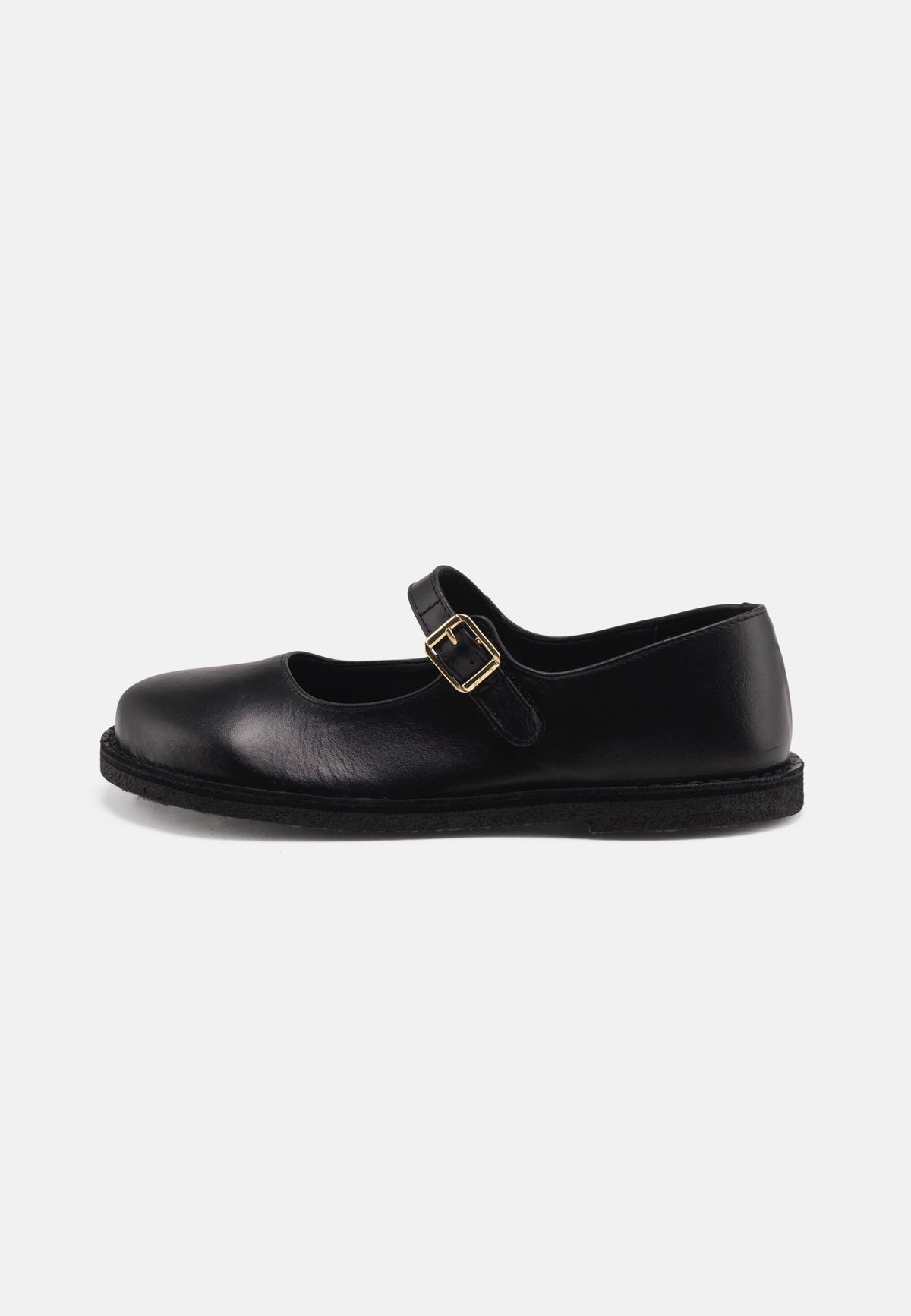 Nature Footwear Sigrid Ballerina Leather Shoe 002 Black