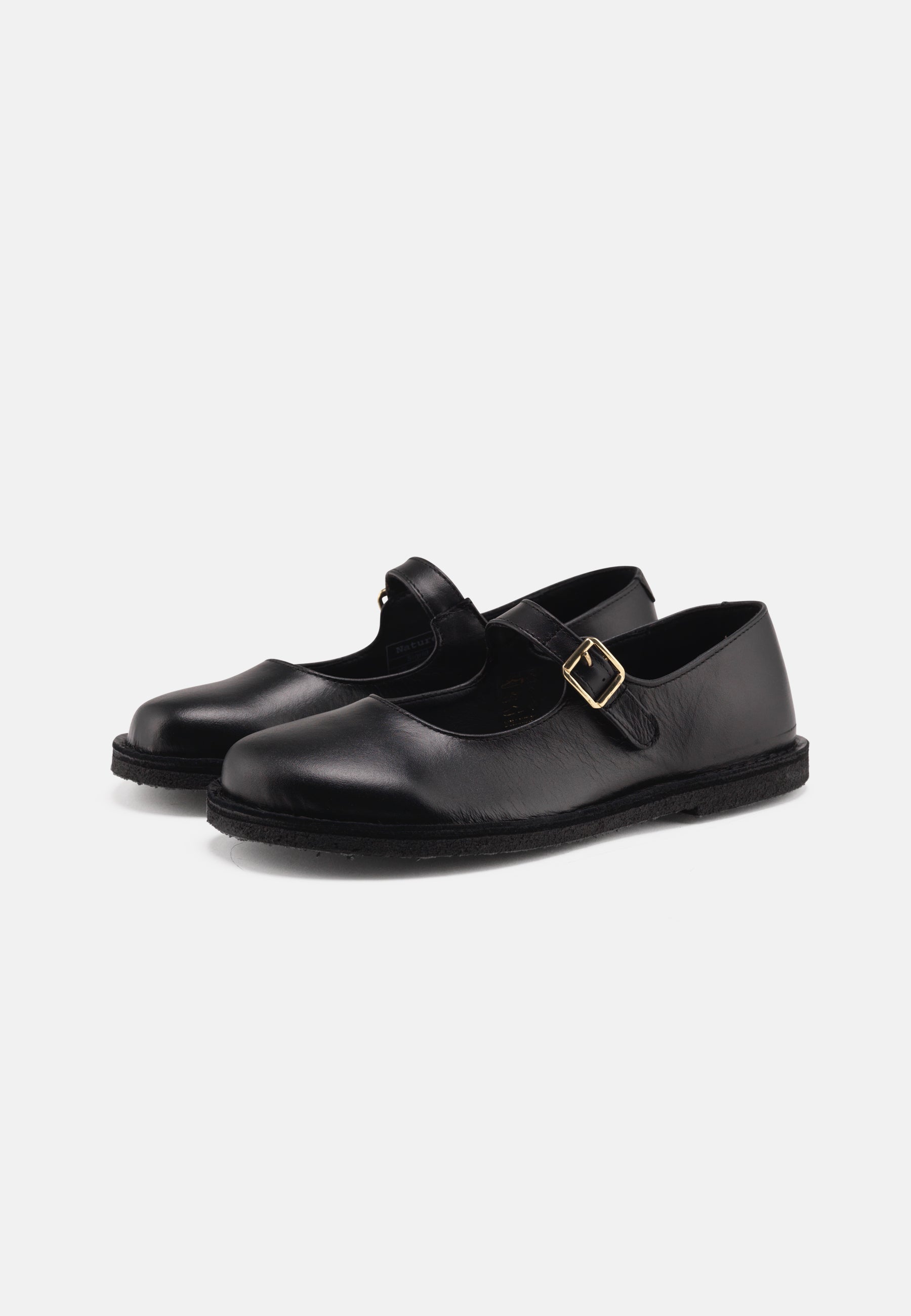 Nature Footwear Sigrid Ballerina Leather Shoe 002 Black