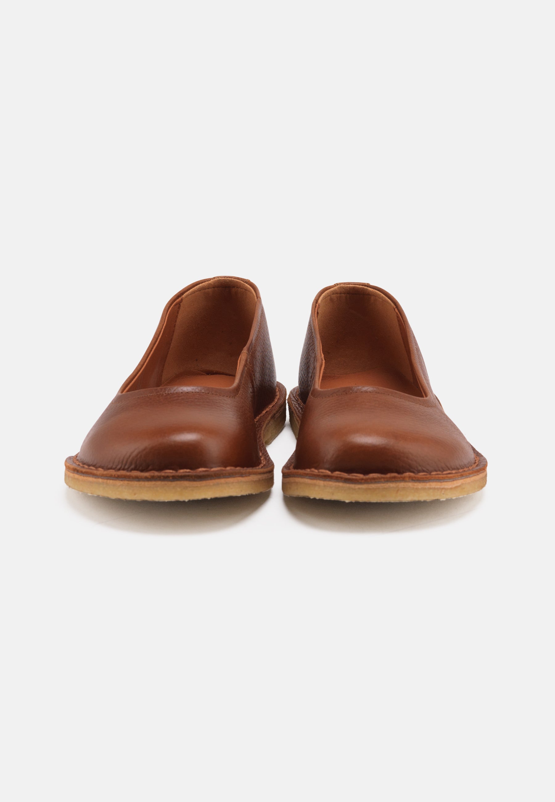 Nature Footwear Sol Ballerina Leather Slip on 114 Tobacco