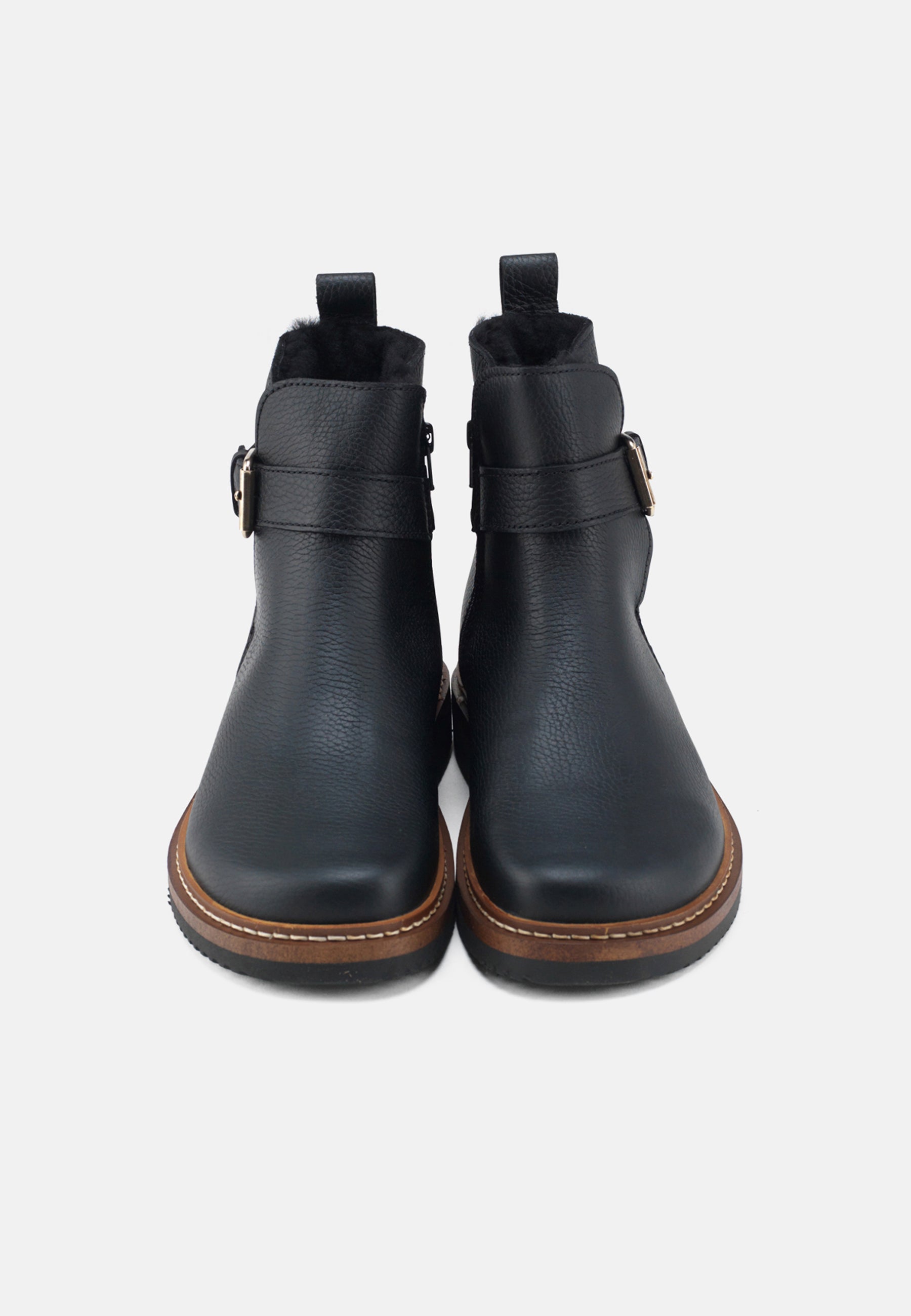 Nature Footwear Vigga Varmforet Støvle Leather Warm linned Boot 002 Black