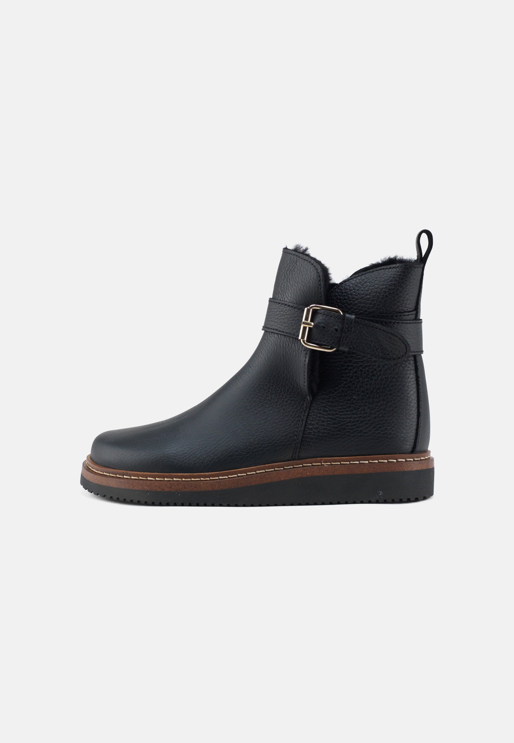 Nature Footwear Vigga Varmforet Støvle Leather Warm linned Boot 002 Black