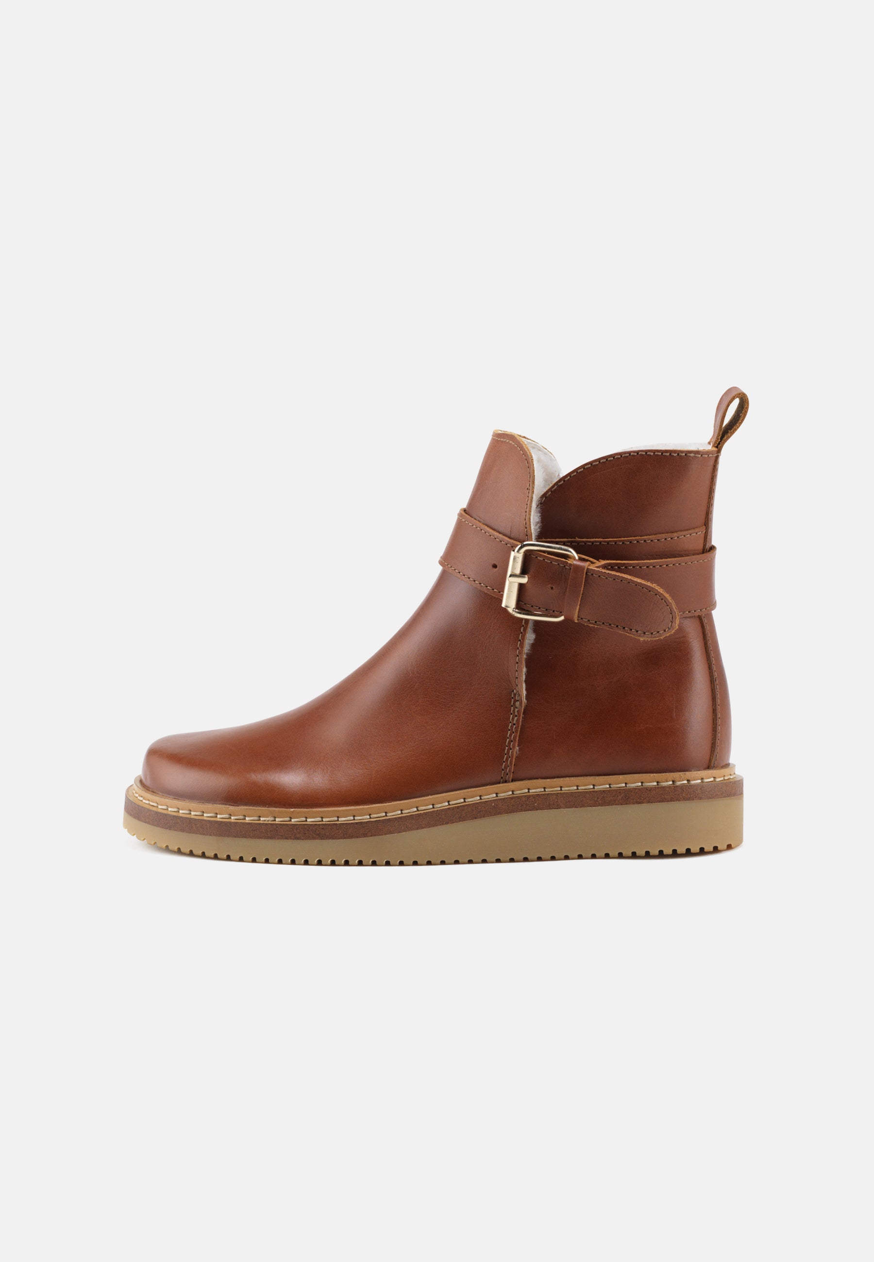 Nature Footwear Vigga Varmforet Støvle Leather Warm linned Boot 166 Cognac
