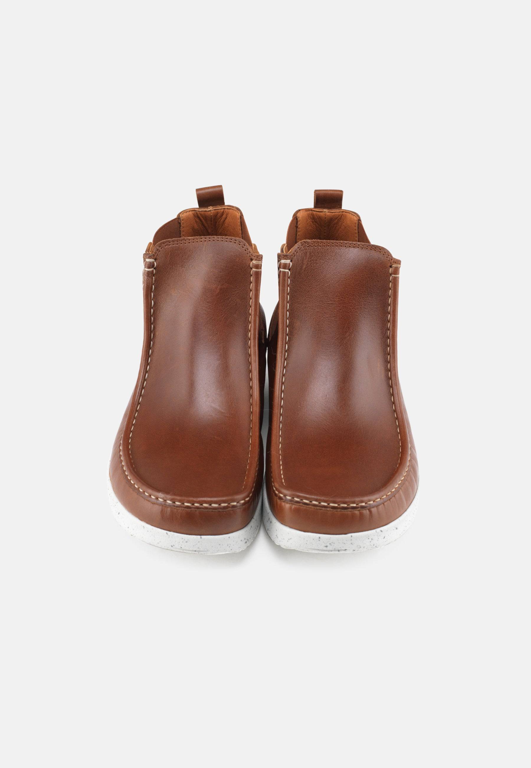 Albert Støvle Pull Up Leather - Tobacco - Nature Footwear