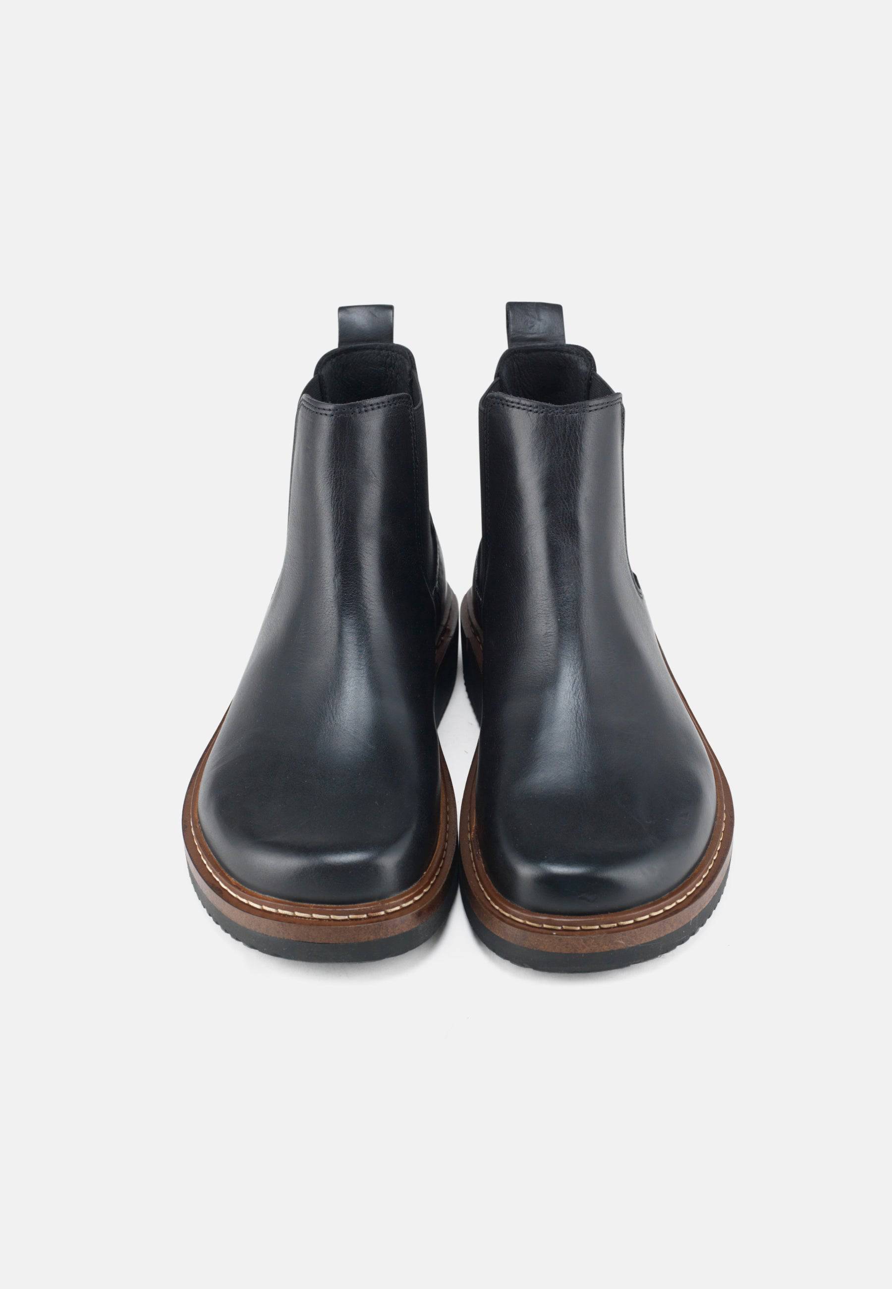 Gry Støvle Waxy Leather - Black - Nature Footwear