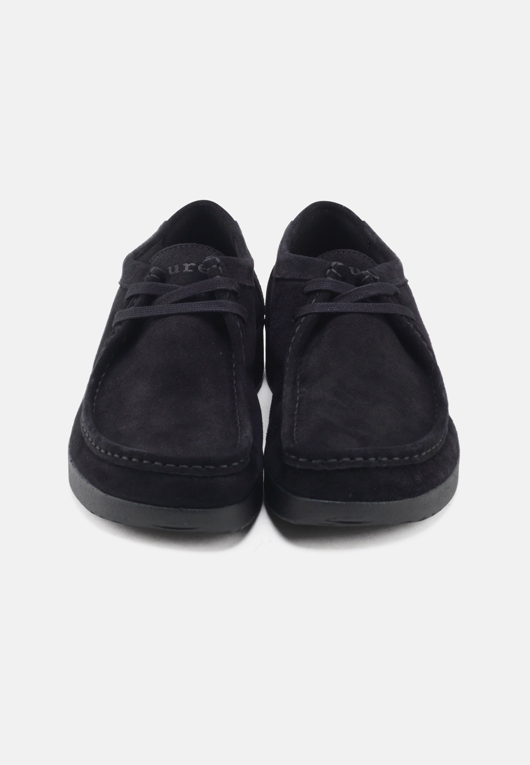Nature Footwear Adam Snøresko Suede Læder farve Black med matchende sål i PU