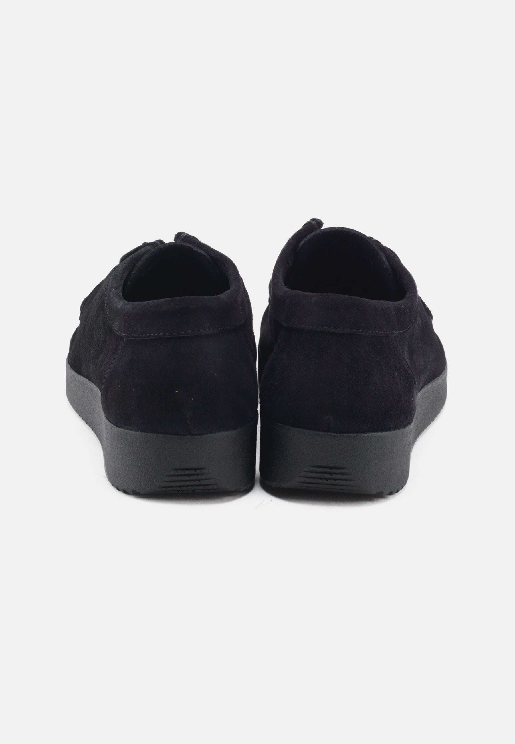 Nature Footwear Adam Snøresko Suede Læder farve Black med matchende sål i PU