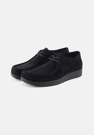 Nature Footwear Adam Sko Suede Shoe 002 Black