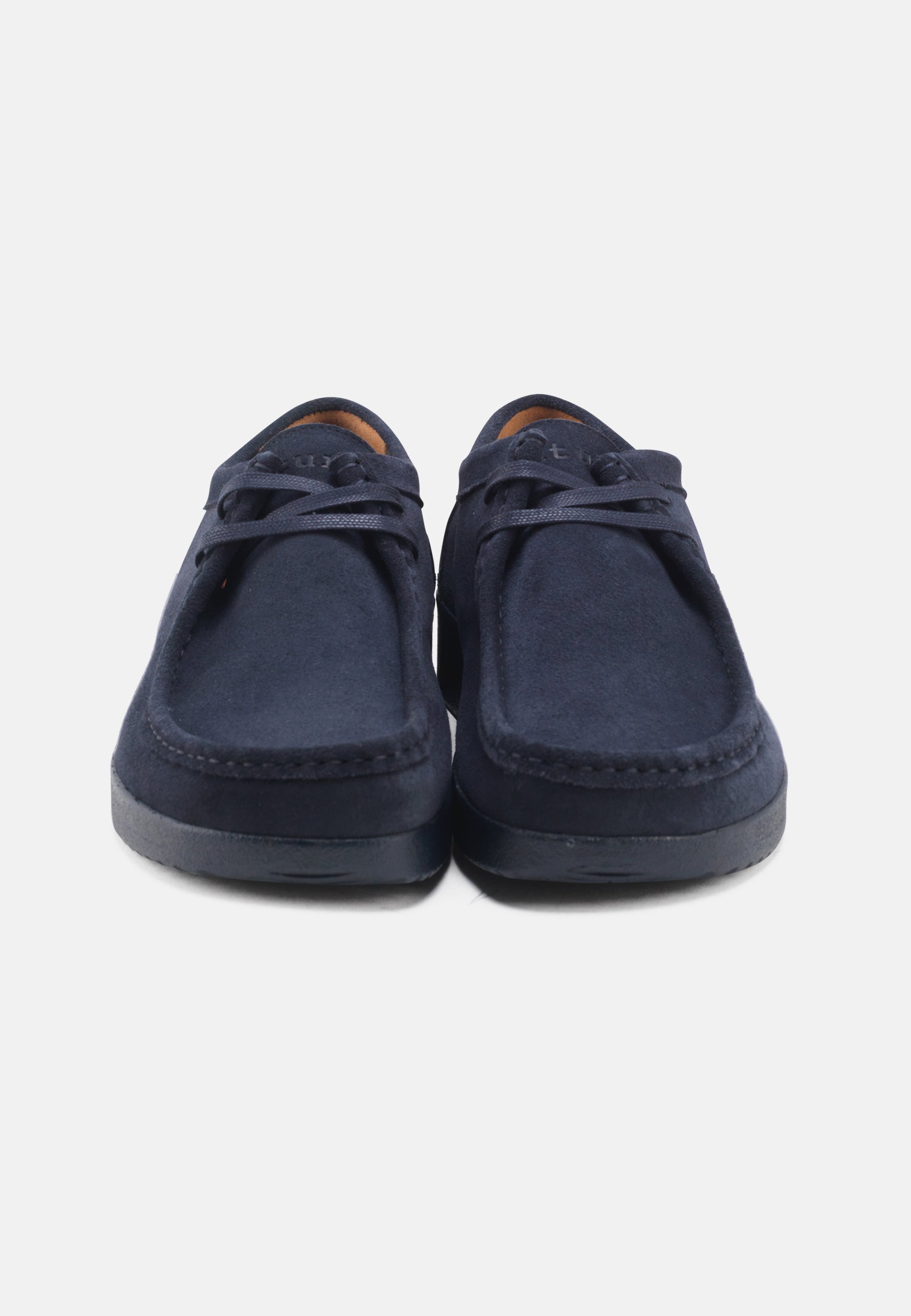 Nature Footwear Adam Snøresko Suede Læder farve Navy med matchende sål i PU