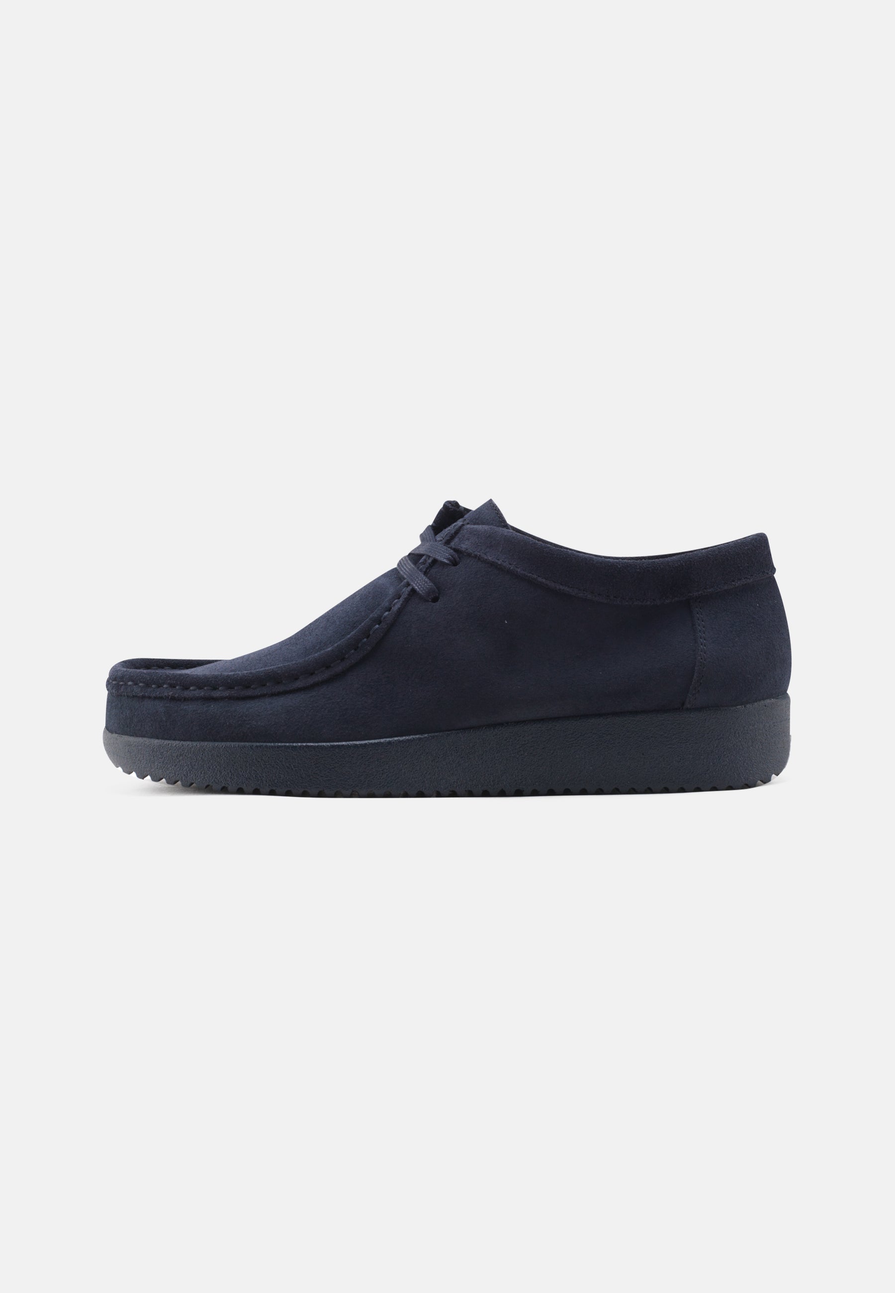 Nature Footwear Adam Snøresko Suede Læder farve Navy med matchende sål i PU