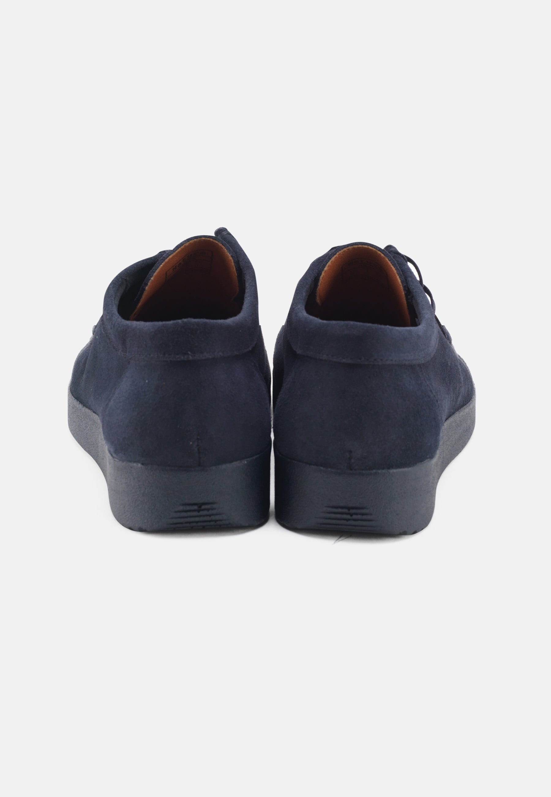 Nature Footwear Adam Snøresko Suede Læder farve Navy med matchende sål i PU