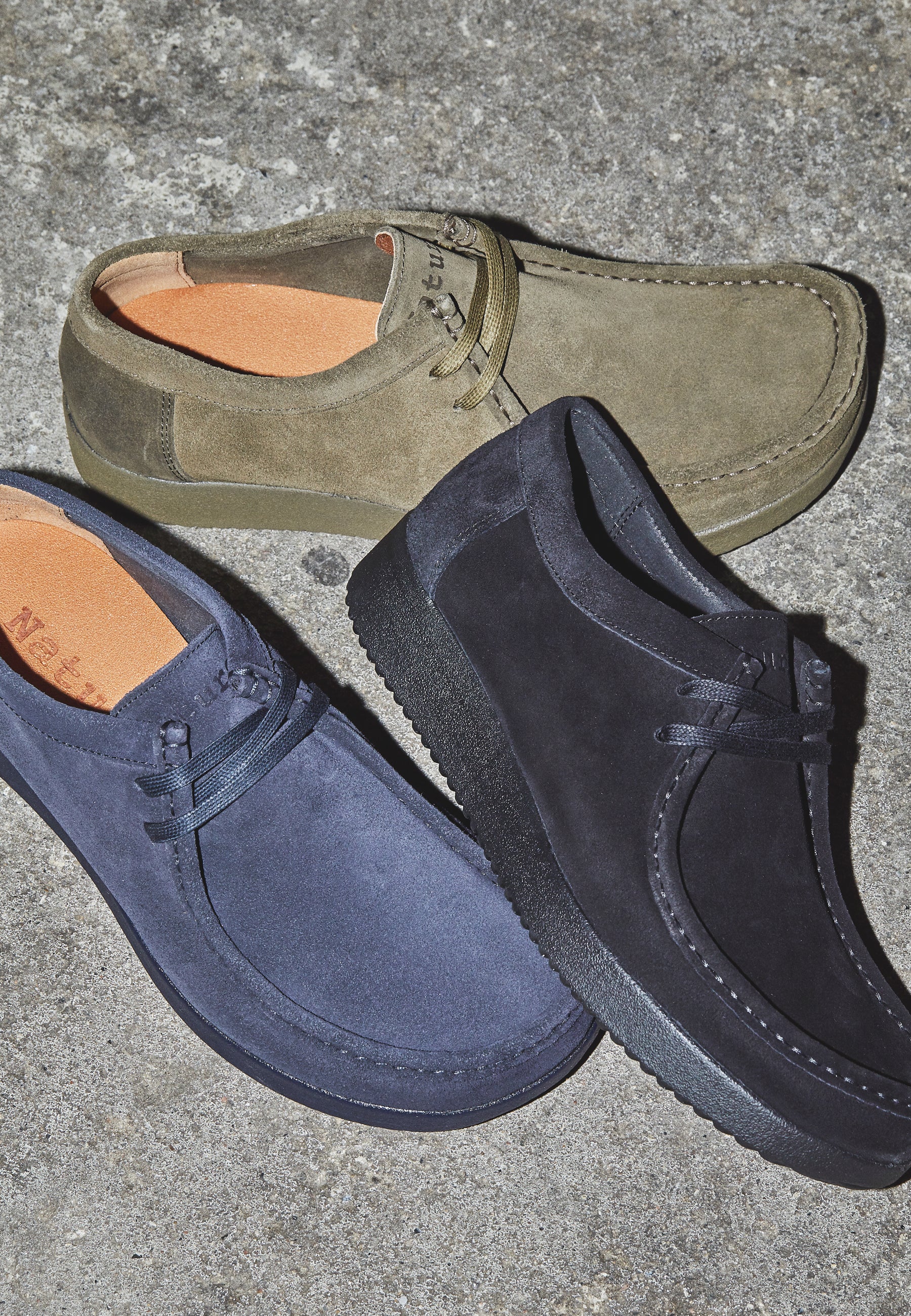 Nature Footwear Adam Sko Suede Shoe 103 Olive