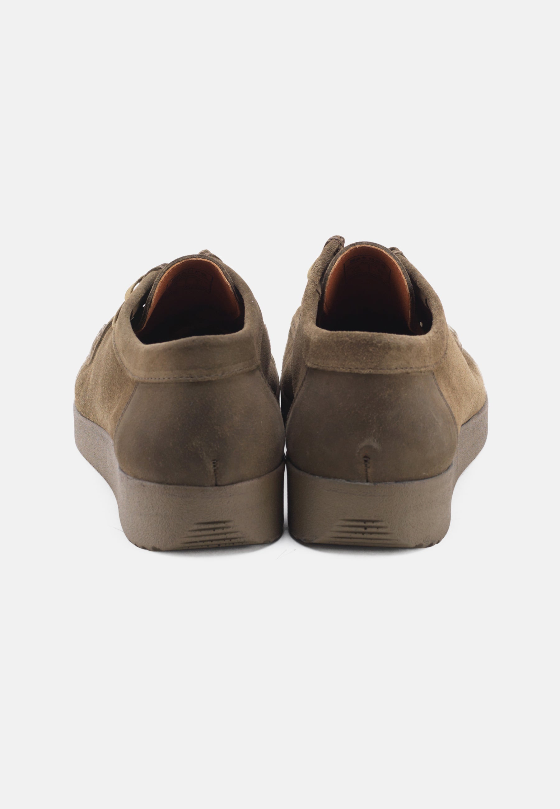 Nature Footwear Adam Snøresko Suede Læder farve Olive med matchende sål i PU