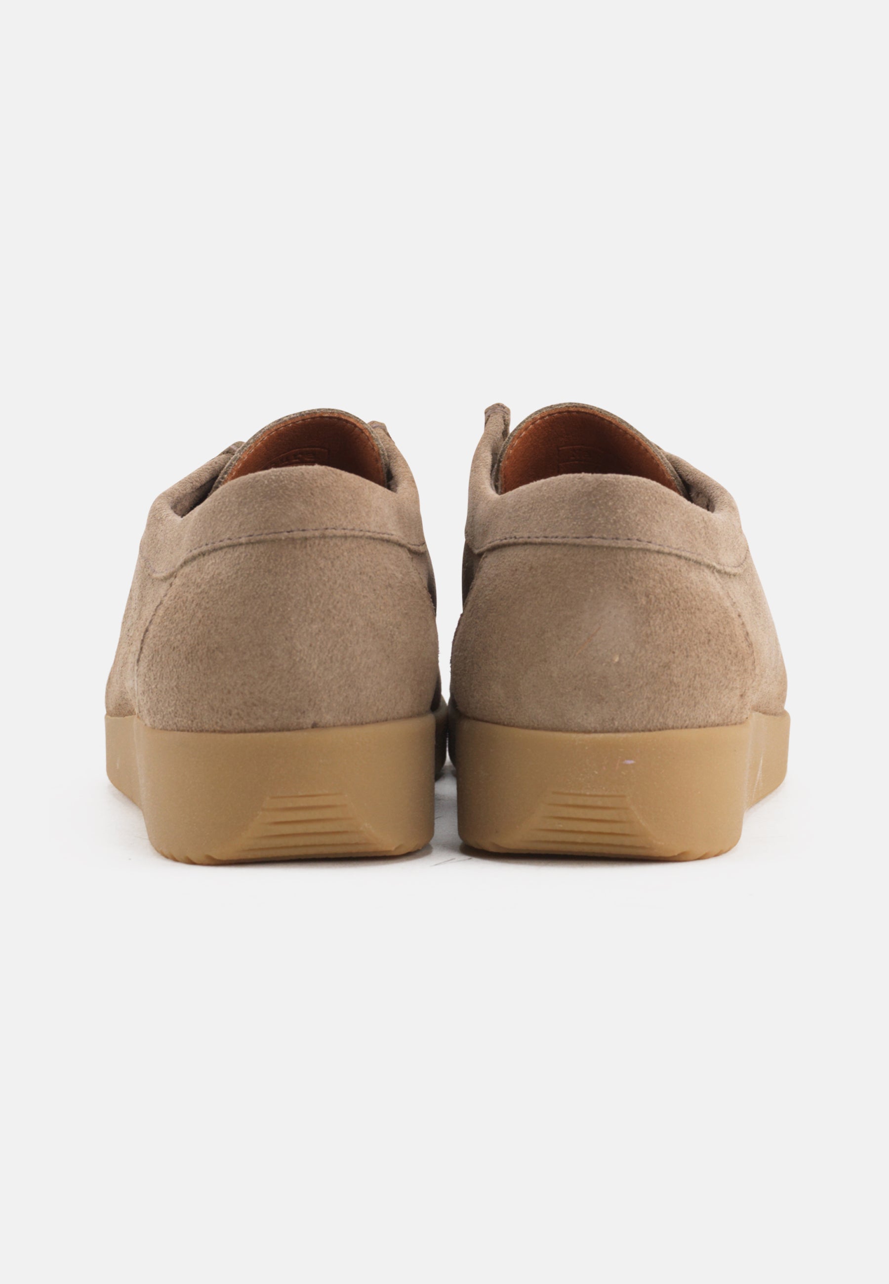 Nature Footwear Alba snøresko Suede læder farve Moonrock med naturgummisål