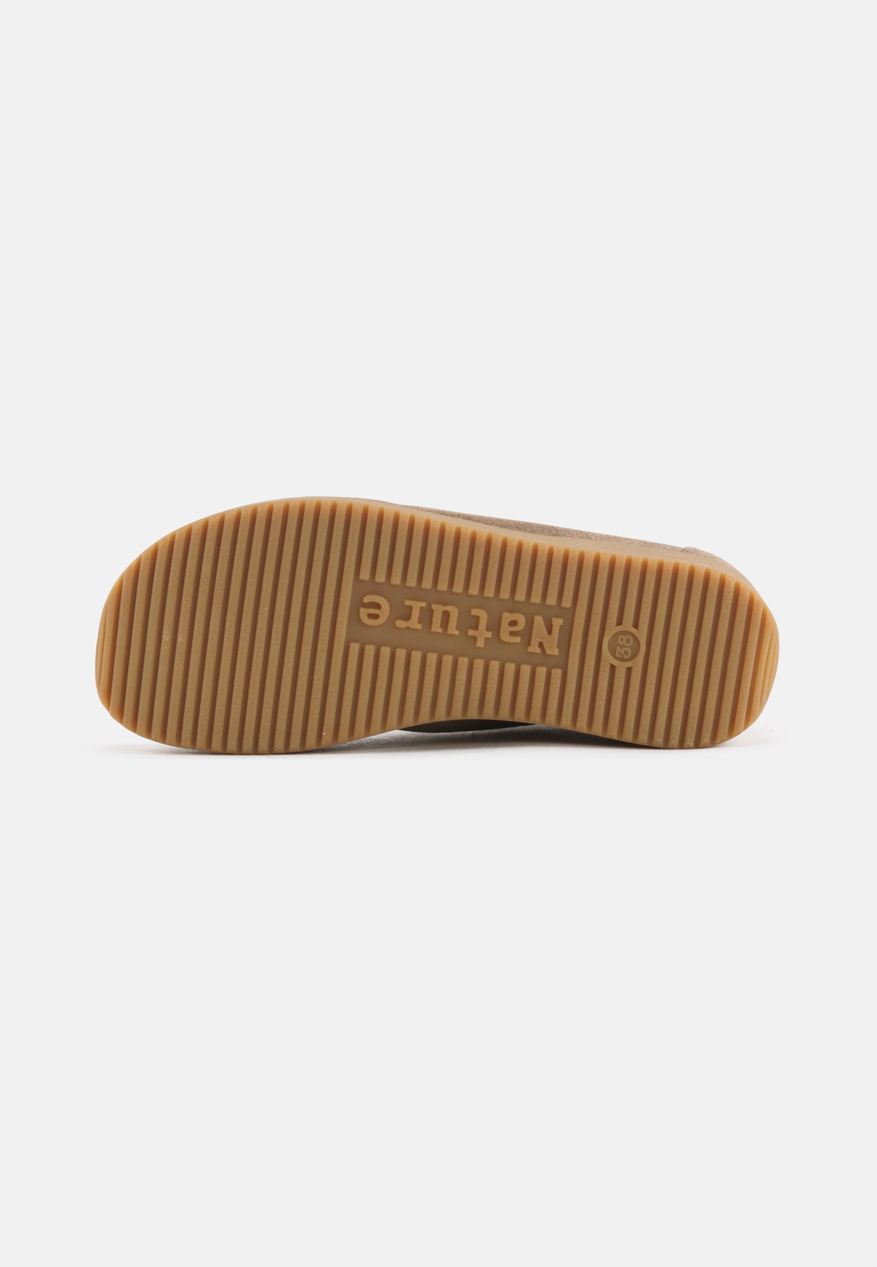 Nature Footwear Alba snøresko Suede læder farve Moonrock med naturgummisål