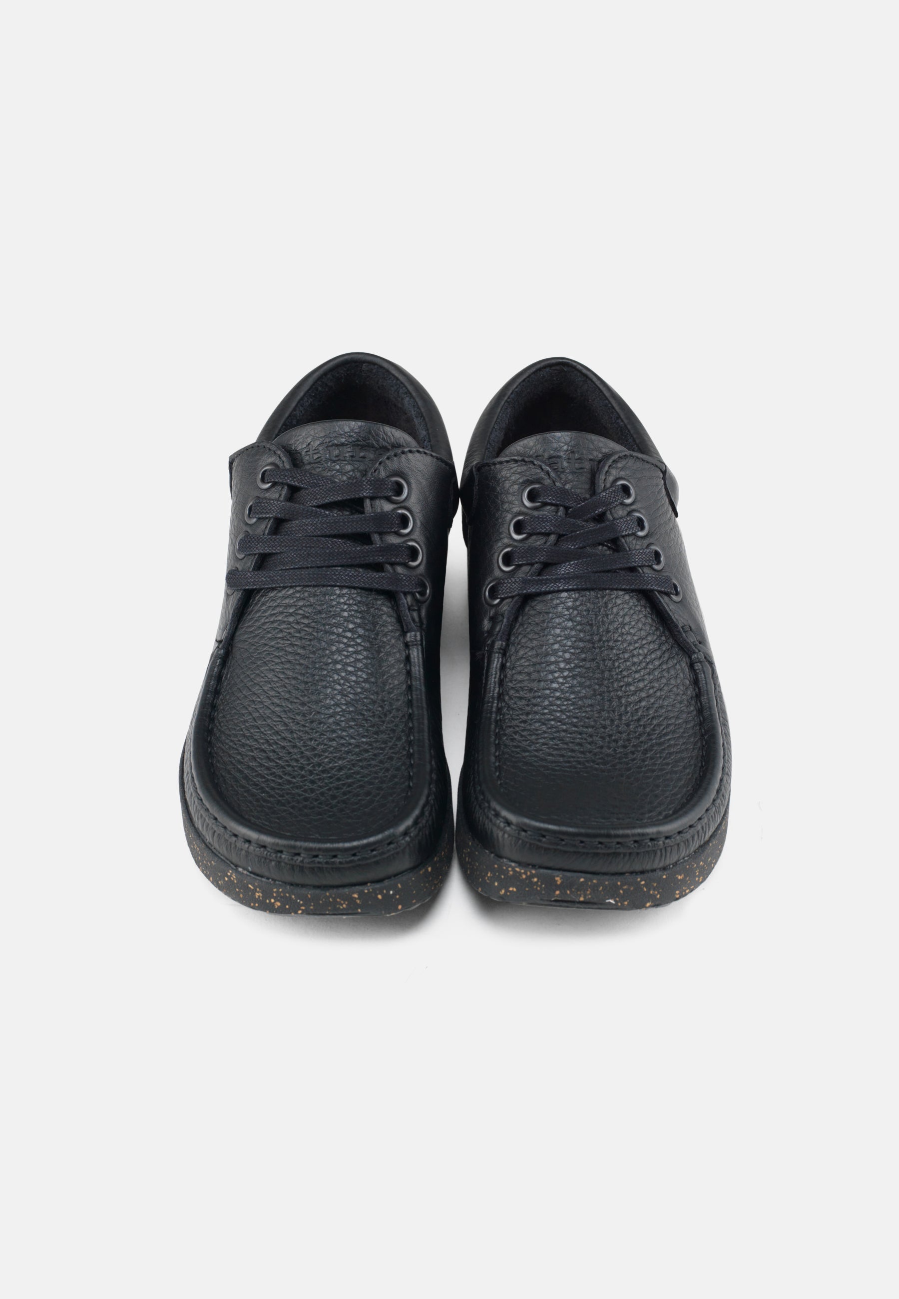 Nature Footwear Anna snøresko læder i sort med ydersål af naturgummi