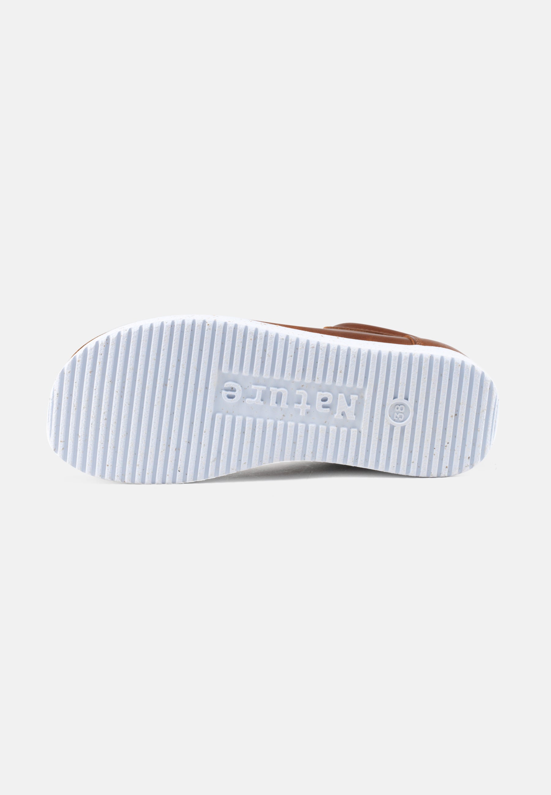 Nature Footwear Anna snøresko læder i farve Tobacco med ydersål af hvid naturgummi