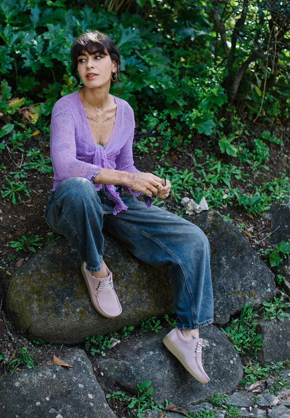 Nature Footwear Anna Sko Suede Shoe 006 Light Rose