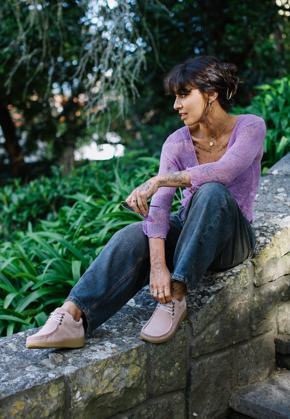 Nature Footwear Anna Sko Suede Shoe 157 Moonrock