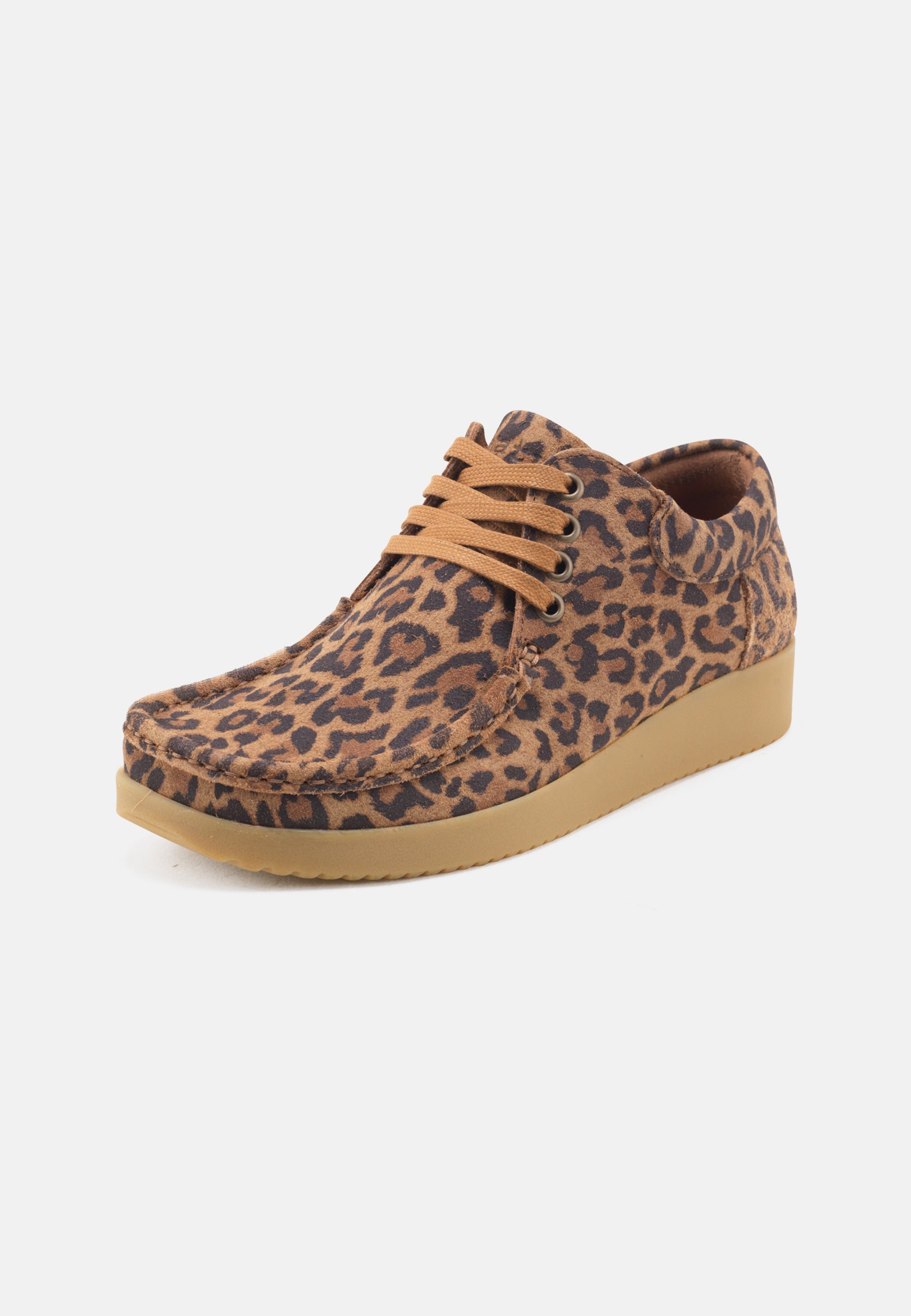 Nature Footwear Anna Sko Suede Print Shoe 100 Leopard