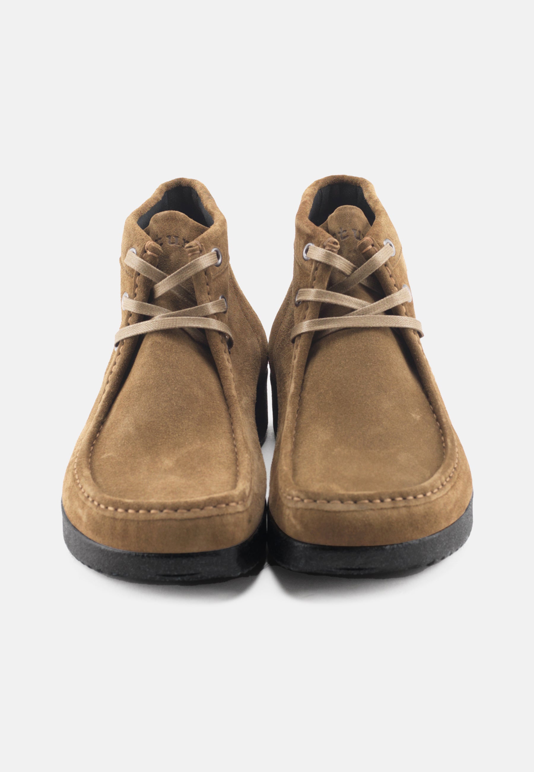 Nature Footwear Anton Snørestøvle Suede Læder farve Olive med sort sål i PU 