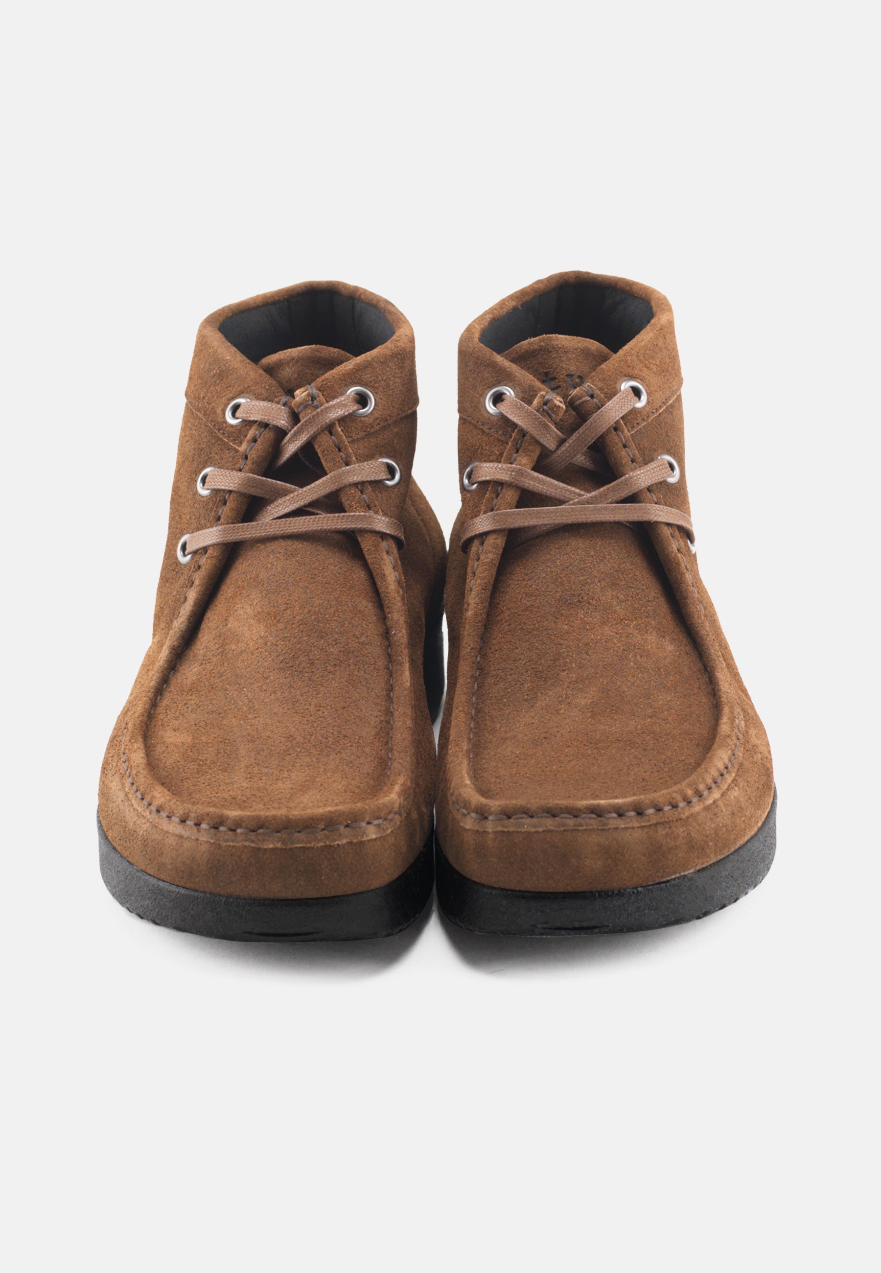 Nature Footwear Anton Snørestøvle Oil Suede Læder farve Mahogany med sort sål i PU 