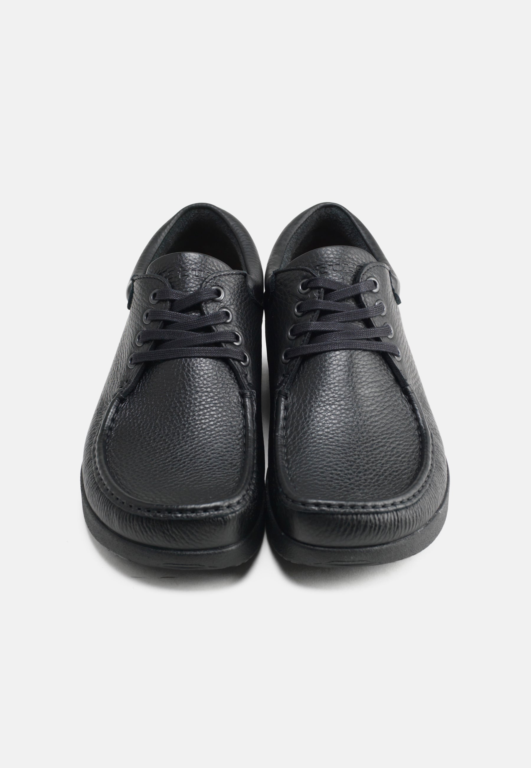Nature Footwear Arne Snøresko Læder farve Black med matchende sål i PU 