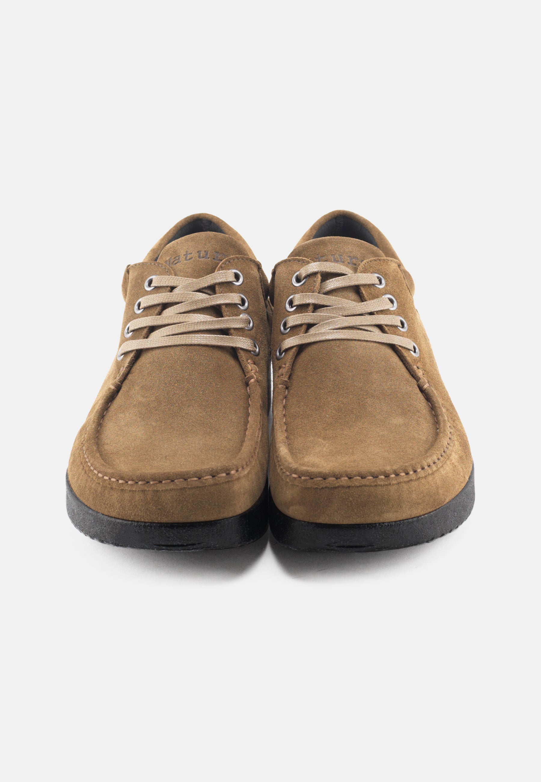Nature Footwear Arne Snøresko Oil Suede Læder farve Olive med sort sål i PU 