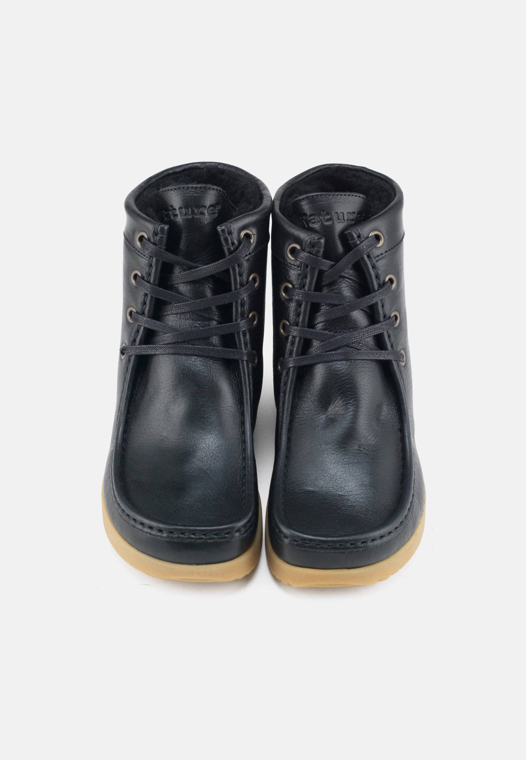 Asta Varmforet Støvle Leather - Black - Nature Footwear