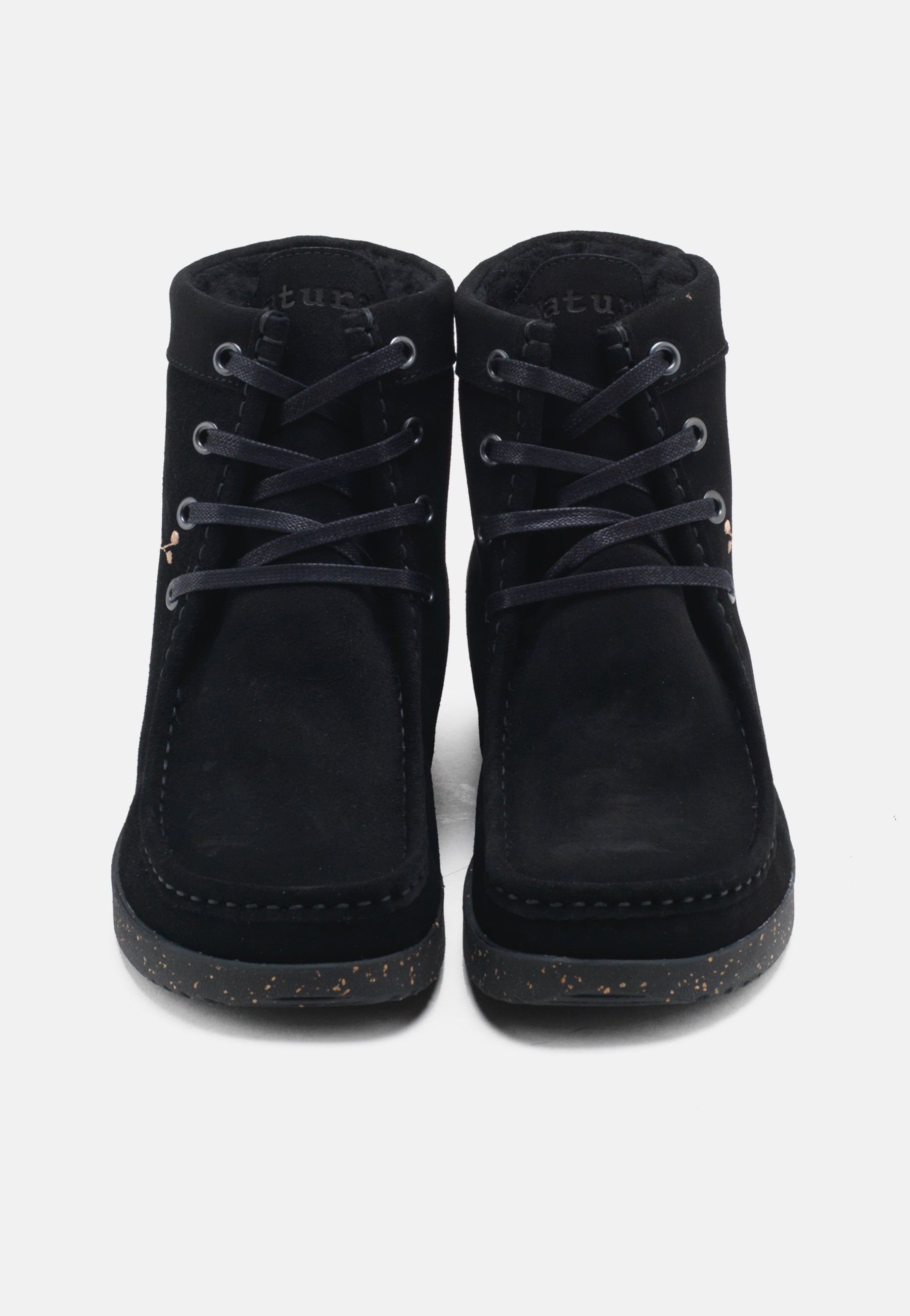 Nature Footwear Asta Varmforet Støvle Suede Warm linned Boot 002 Black
