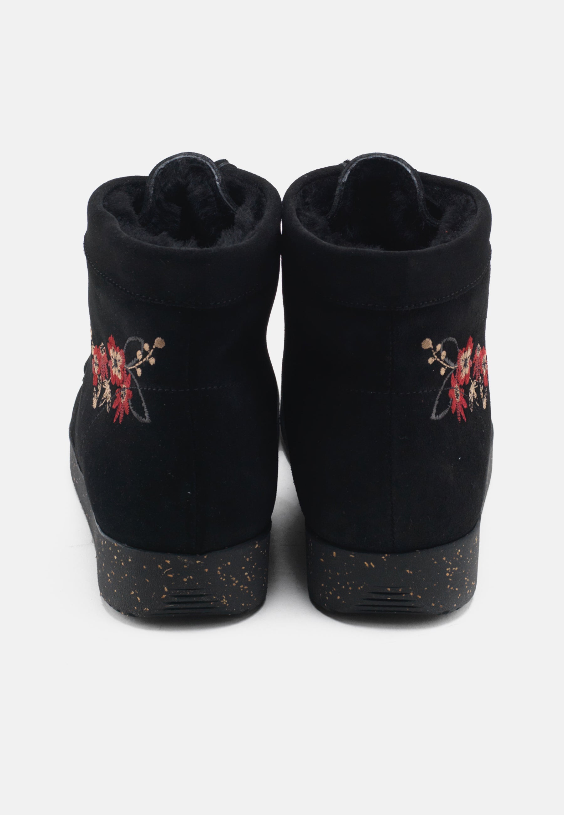 Nature Footwear Asta Varmforet Støvle Suede Warm linned Boot 002 Black