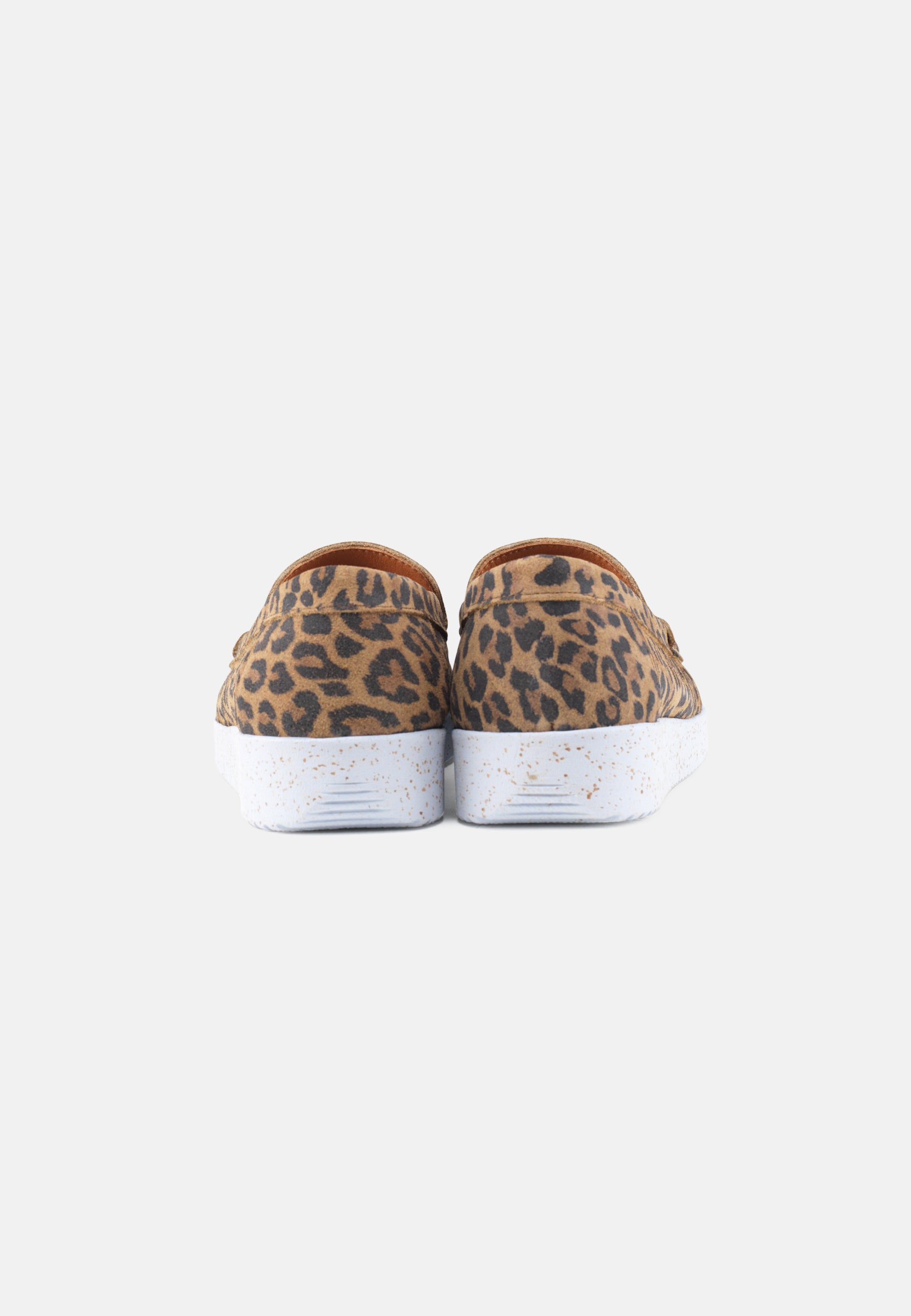 Nature Footwear Elin Loafer Suede Slip on 100 Leopard