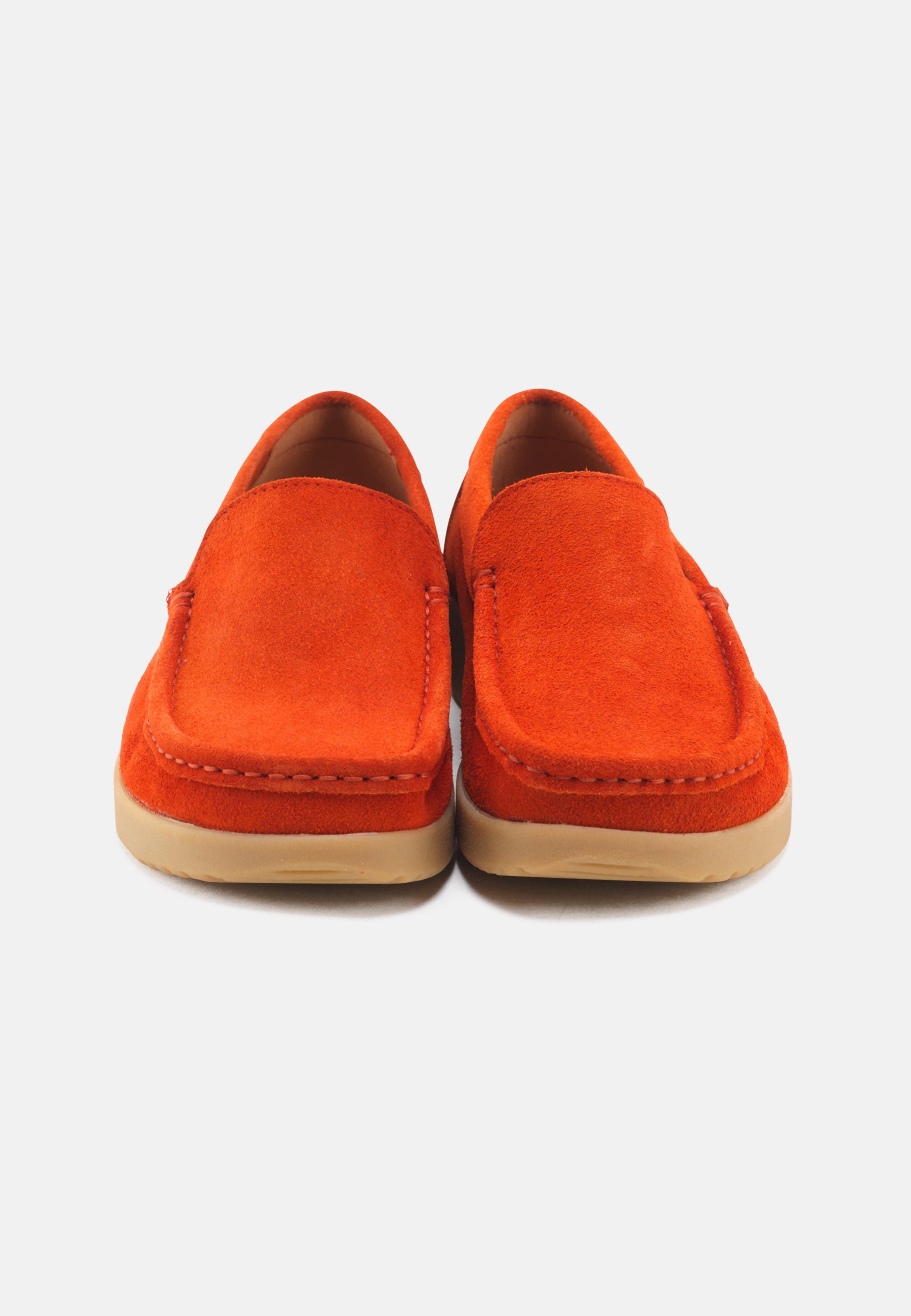 Nature Footwear Elin Loafer Suede læder farve Orange med ydersål af naturgummi