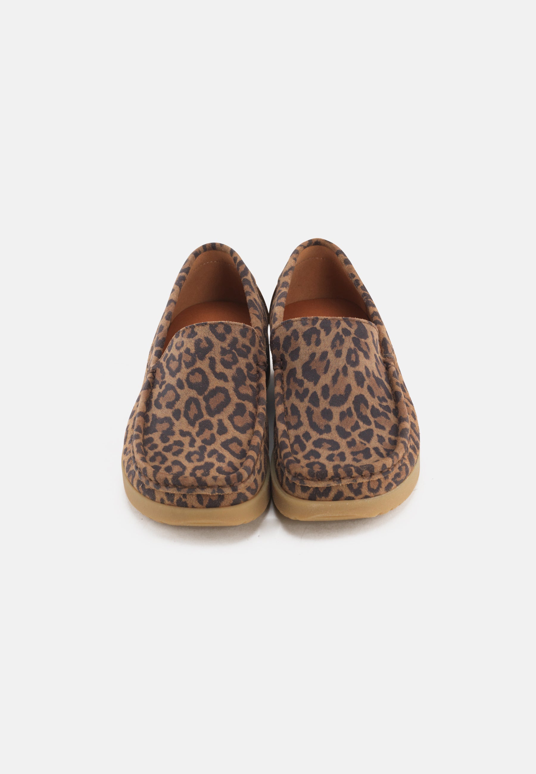 Nature Footwear Elin Loafer Suede læder i Leopardprint med ydersål af naturgummi