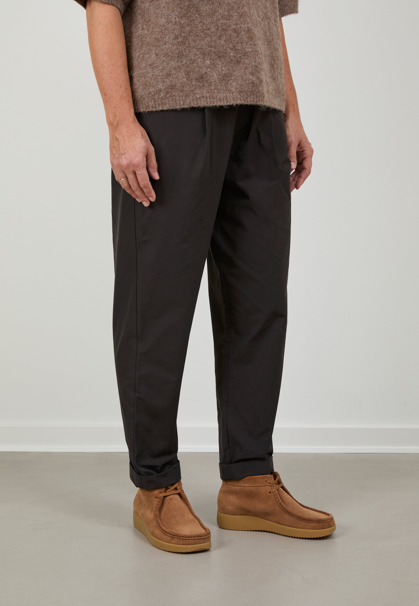 Nature Footwear Ellen snørestøvle Suede læder farve Toffee med ydersål af naturgummi