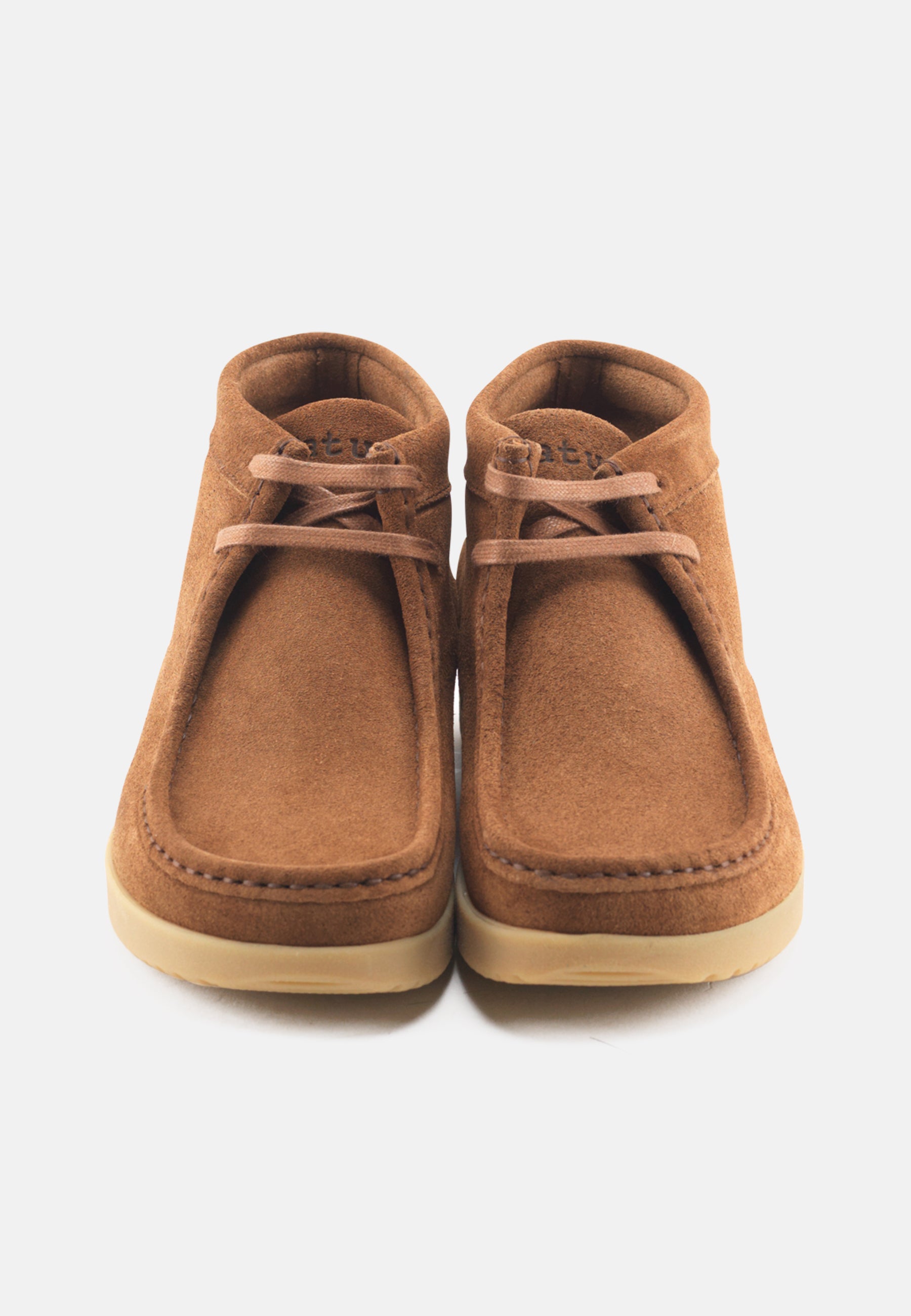 Nature Footwear Ellen snørestøvle Suede læder farve Toffee med ydersål af naturgummi