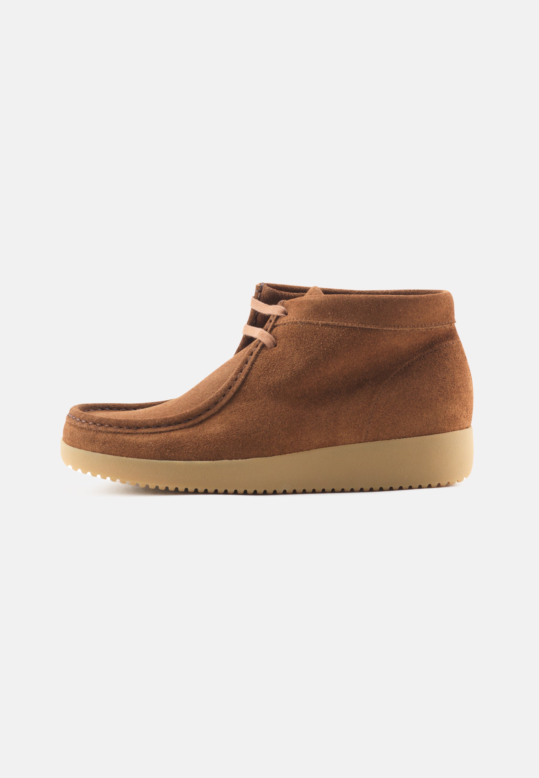 Nature Footwear Ellen snørestøvle Suede læder farve Toffee med ydersål af naturgummi