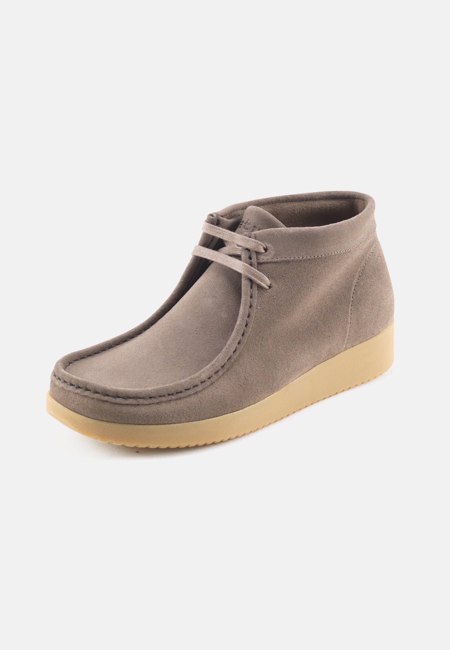 Nature Footwear Ellen snørestøvle Suede læder farve Clay med ydersål af naturgummi