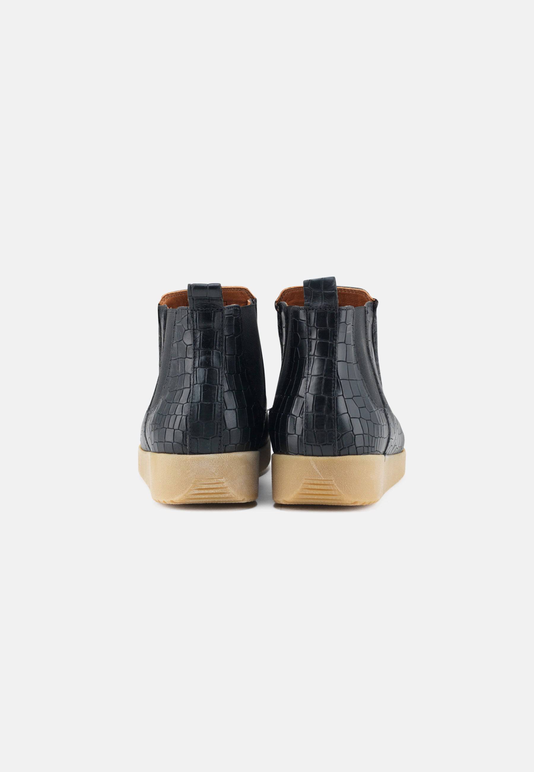 Ester Støvle Pull Up Leather - Black - Nature Footwear