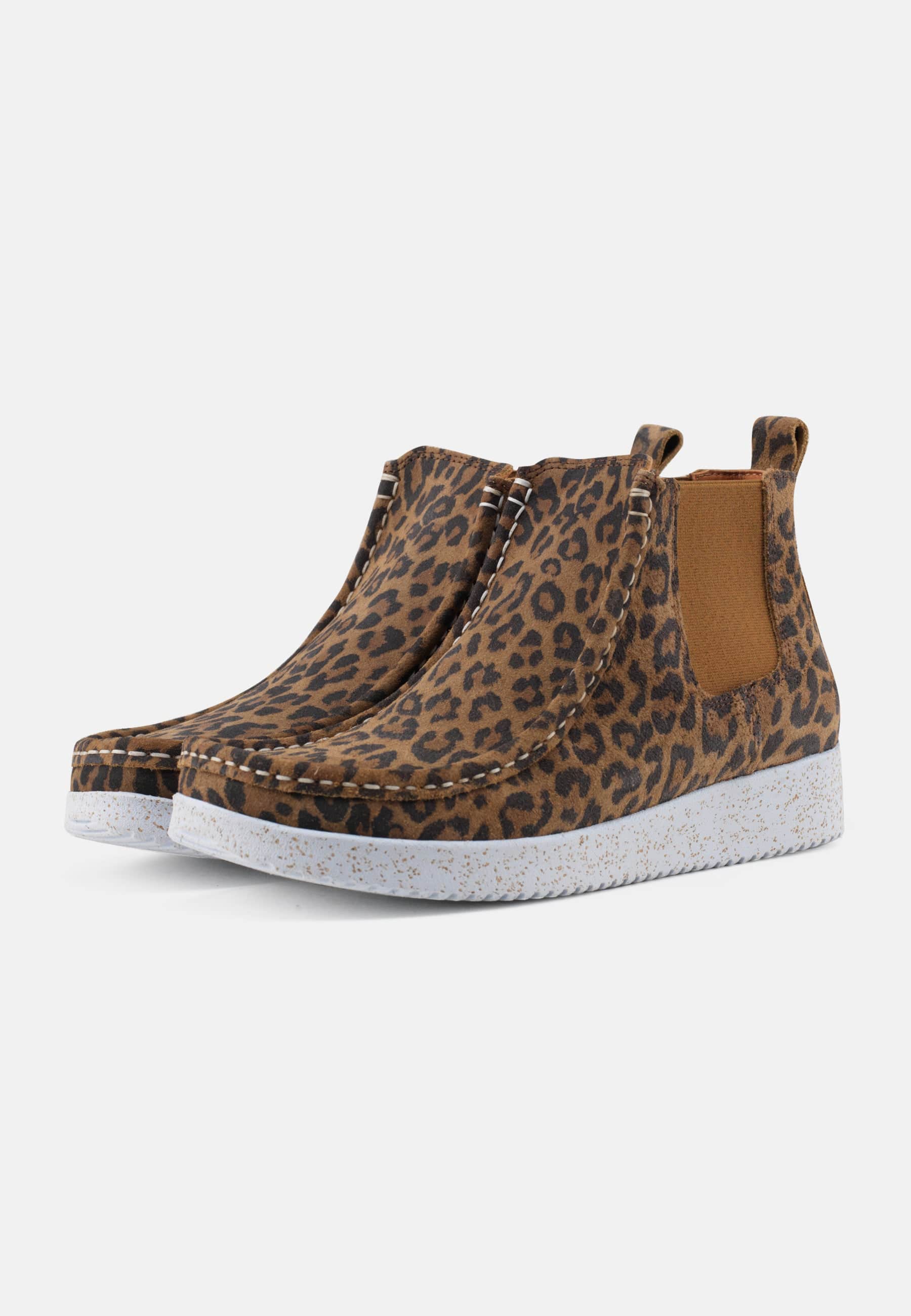 Ester Støvle Suede - Leopard - Nature Footwear