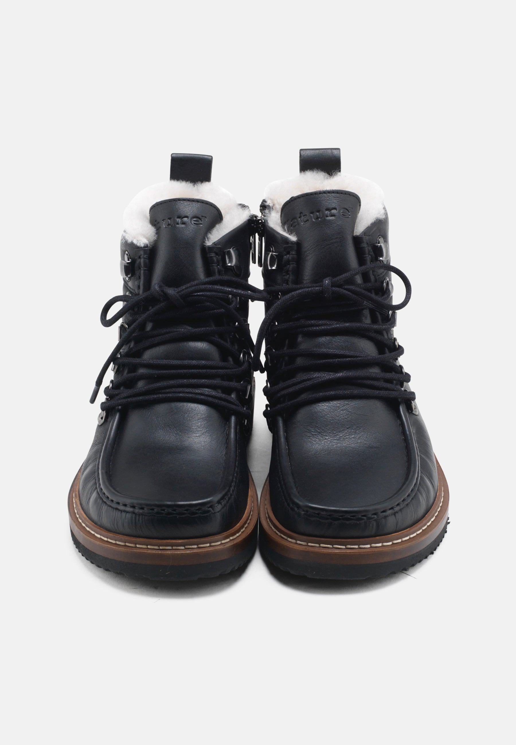 Nature Footwear Gro Varmforet Støvle Leather Warm linned Boot 002 Black