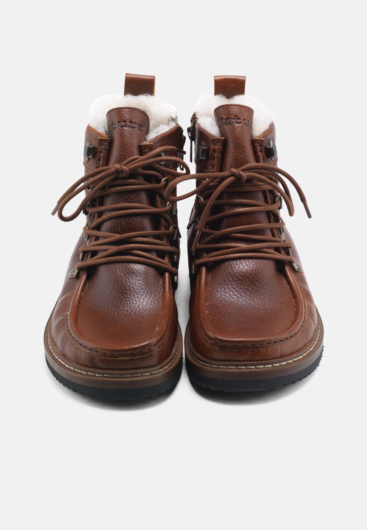 Nature Footwear Gro Varmforet Støvle Leather Warm linned Boot 114 Tobacco