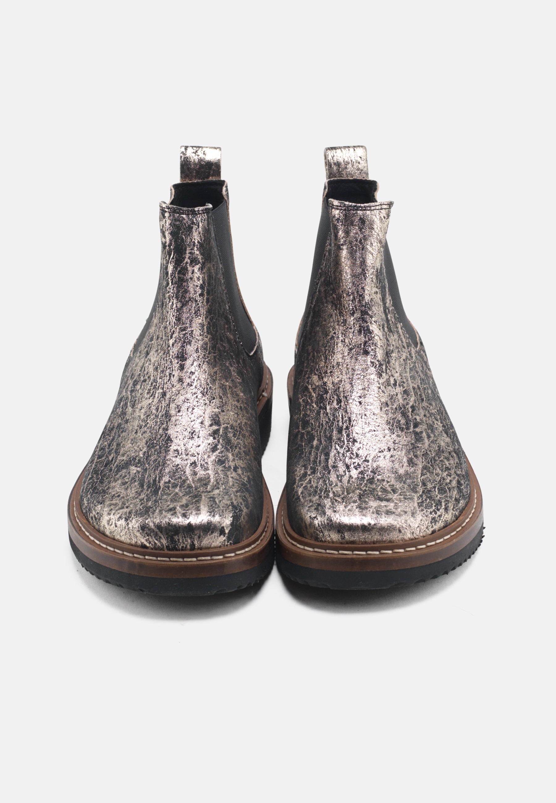 Nature Footwear Gry Støvle Leather Boot 200 Black/Gold