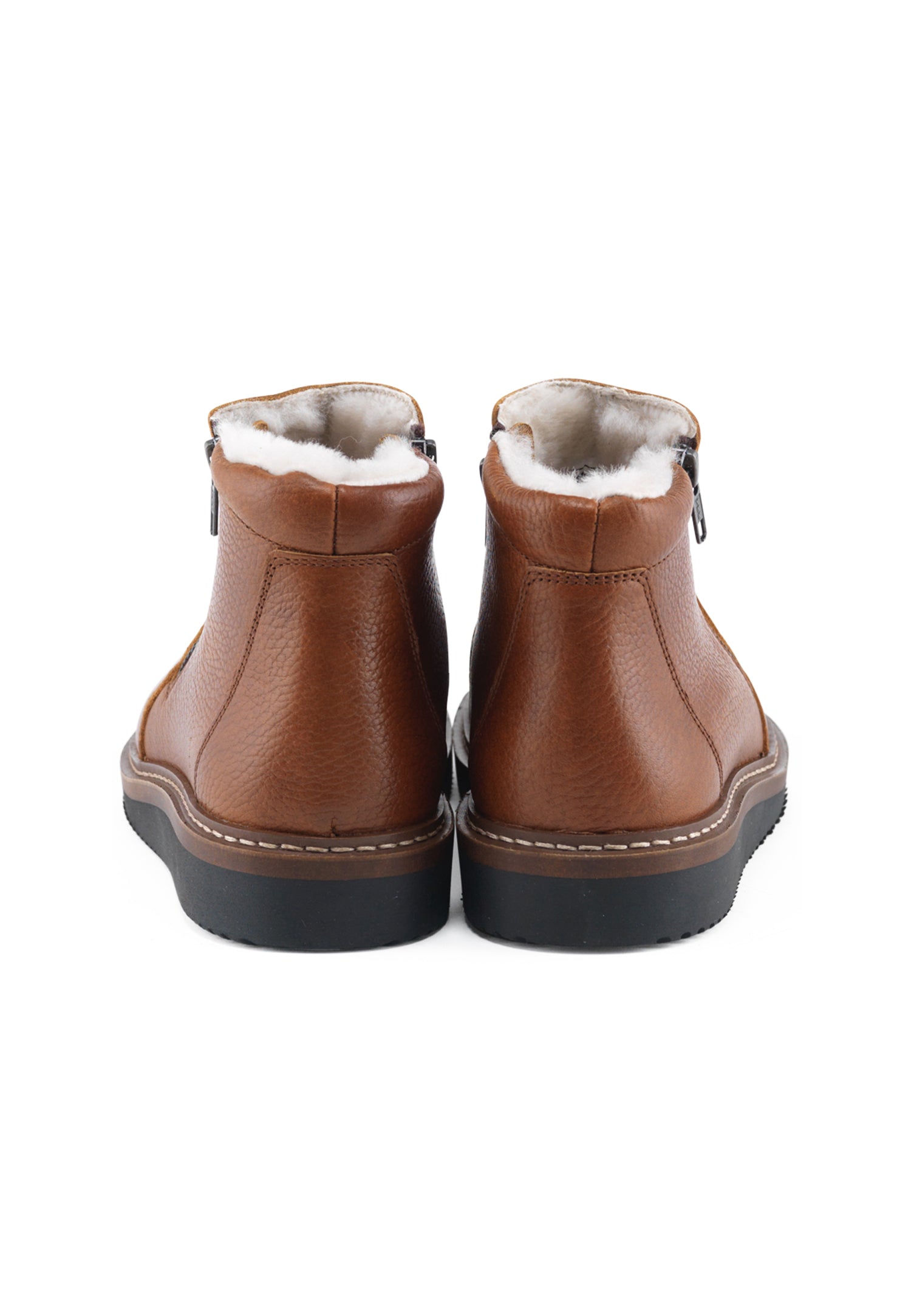 Nature Footwear Gunvor Varmforet Støvle Leather Boot 114 Tobacco