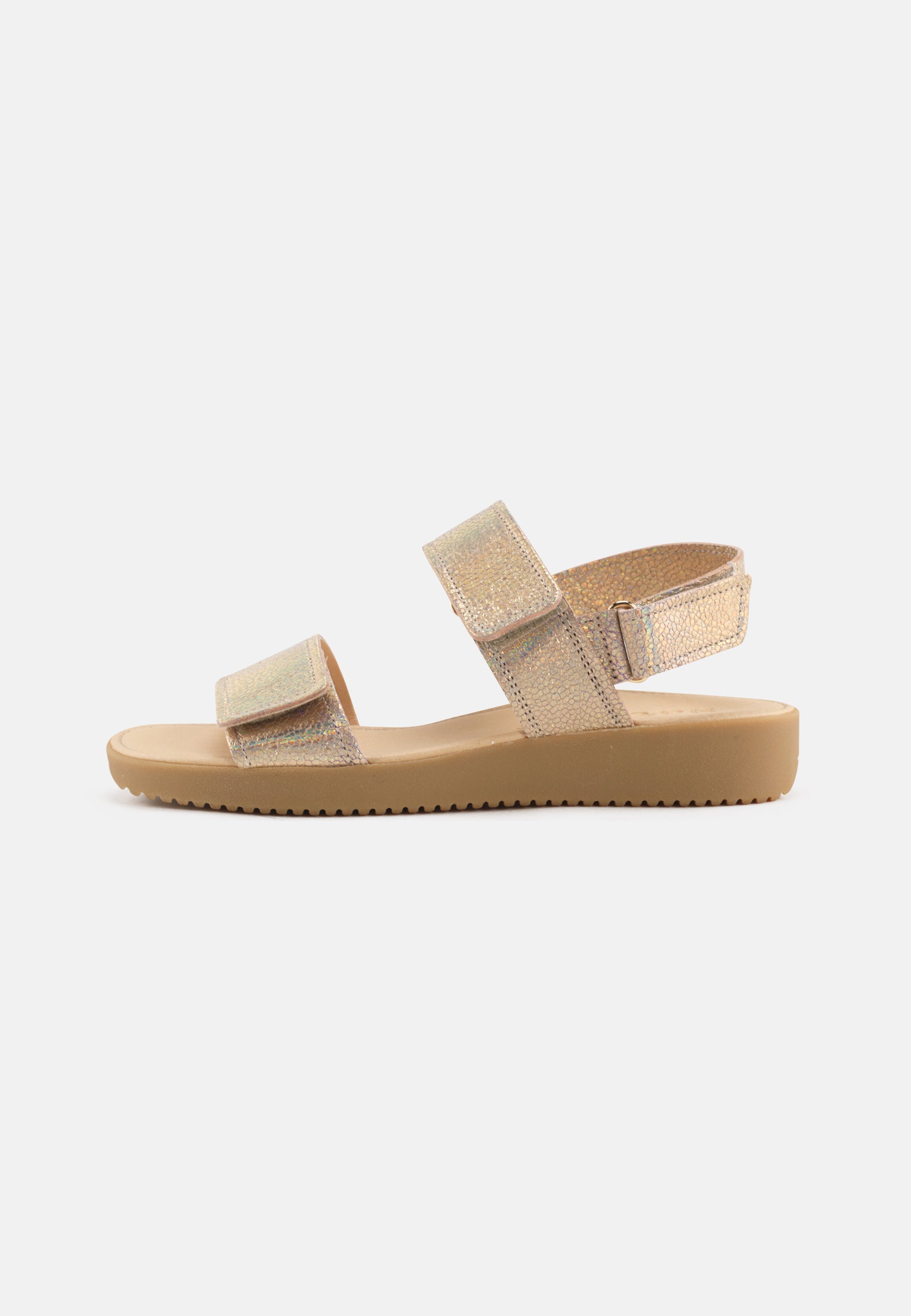 Nature Footwear Karen Sandal Metallic Læder med glittereffekt  og ydersål af naturgummi.