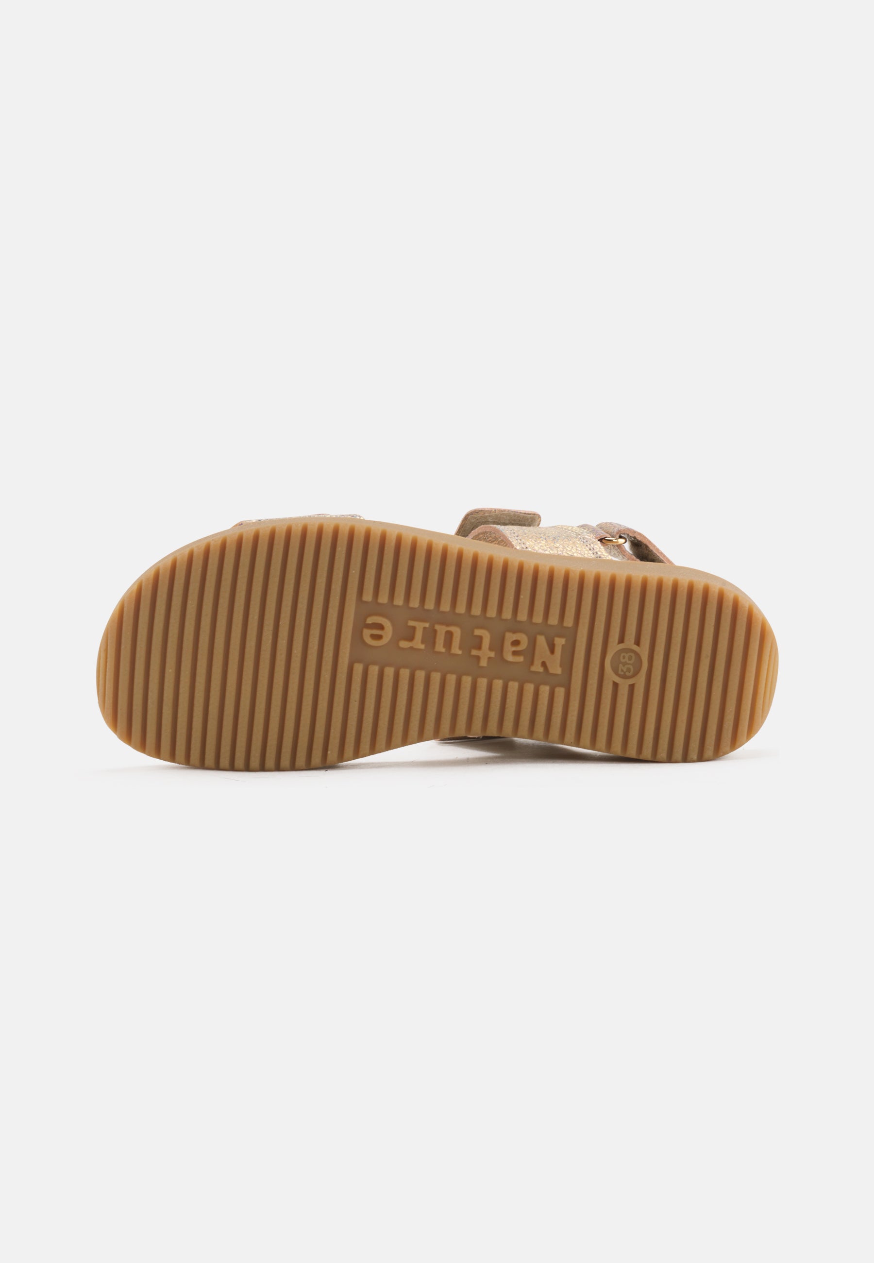 Nature Footwear Karen Sandal Metallic Læder med glittereffekt  og ydersål af naturgummi.