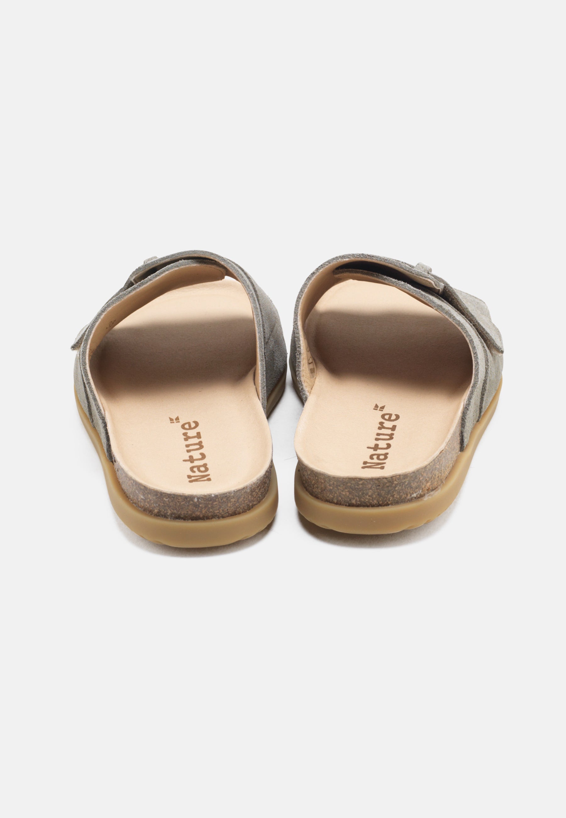 Nature Footwear Katrine Sandal Suede Slide 148 Dusty Green