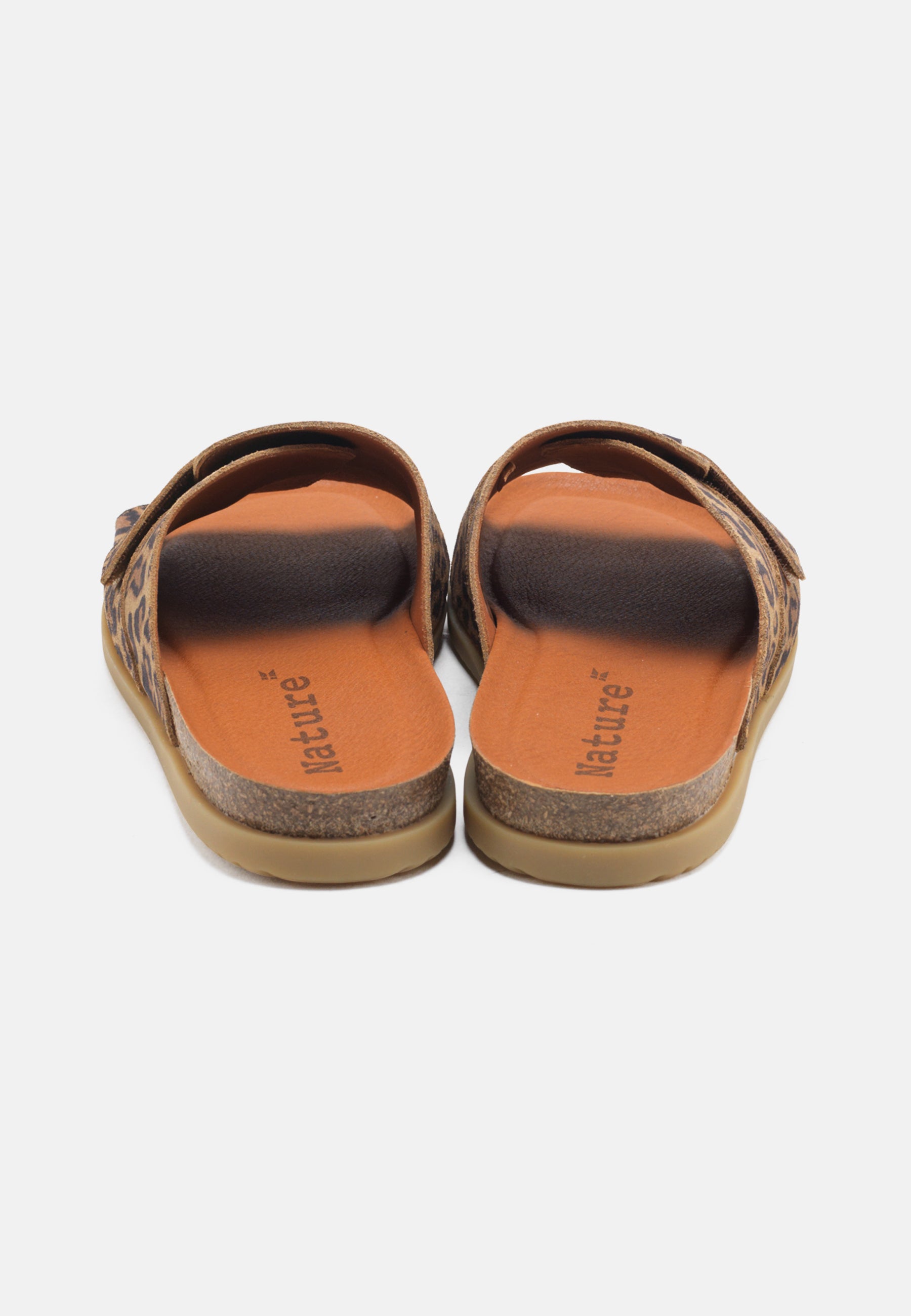 Nature Footwear Katrine Sandal Suede Print Slide 100 Leopard